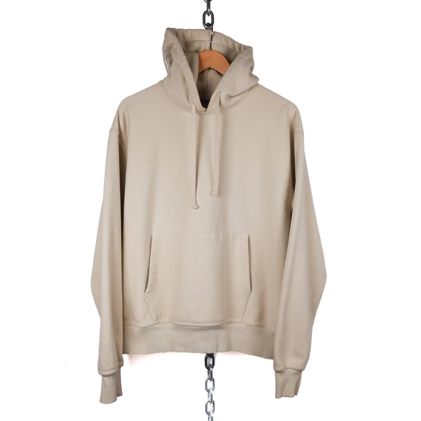 Stussy Hood Logo Hoodie Cream - Size M