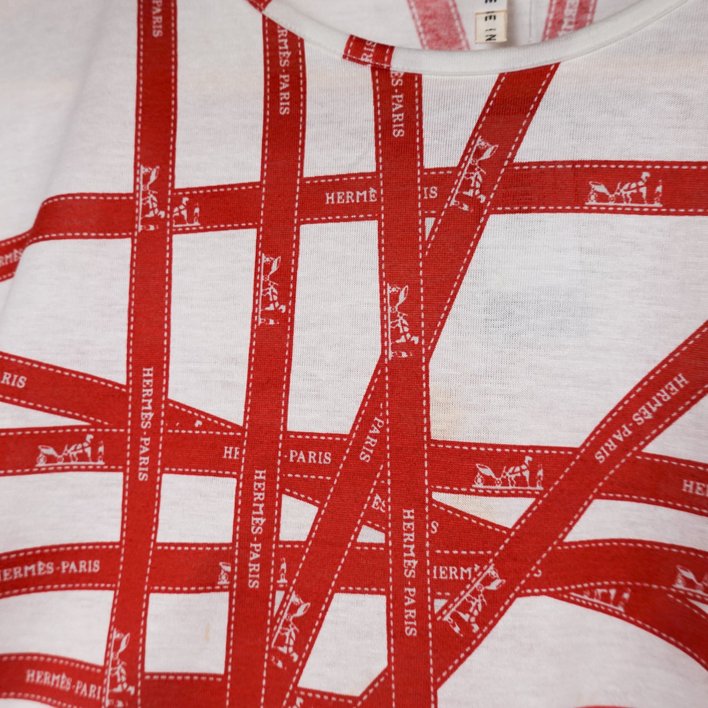 Vintage Hermes Ribbon Tee - Women’s M