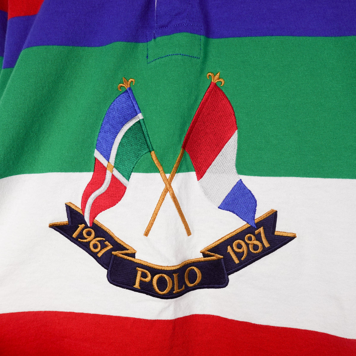 Polo RL Cross Flags L/S Shirt - Size M
