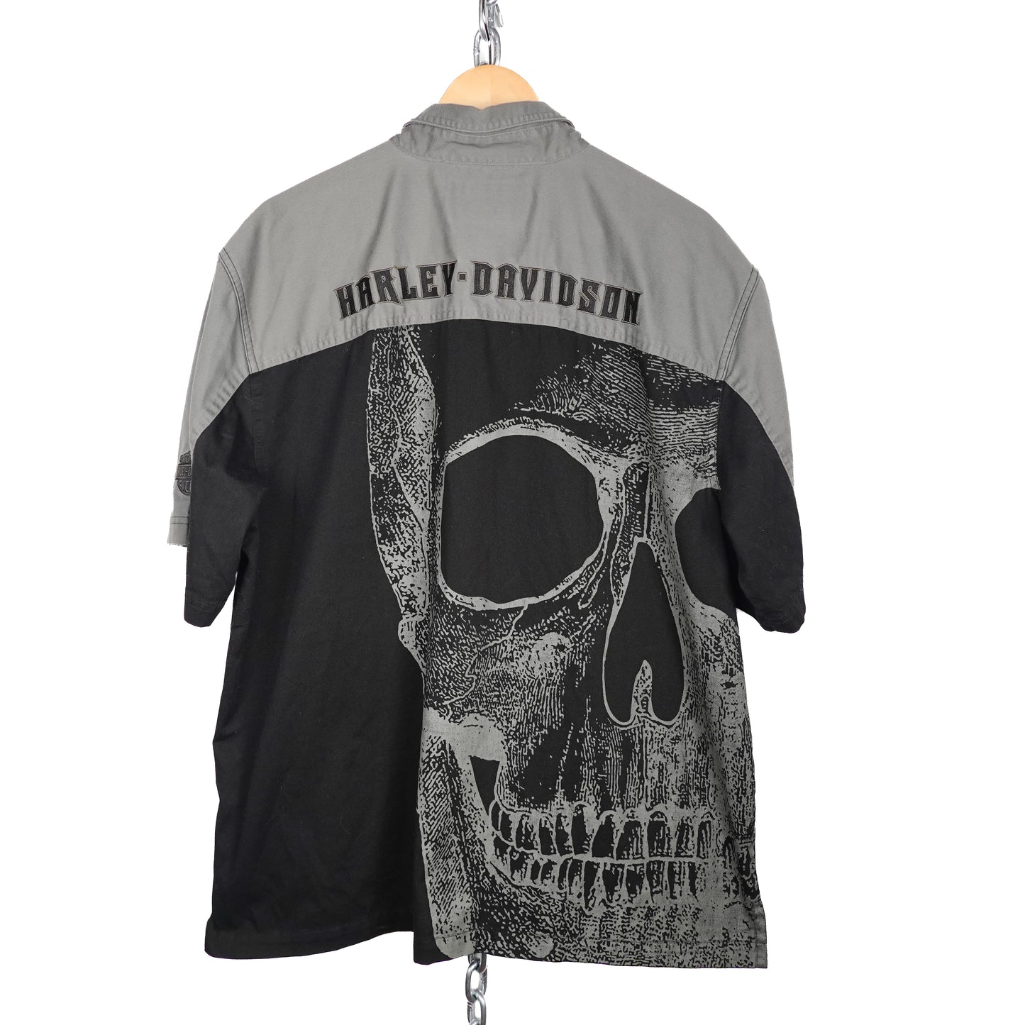 Harley Davidson Skull SS Button Up - Size XL