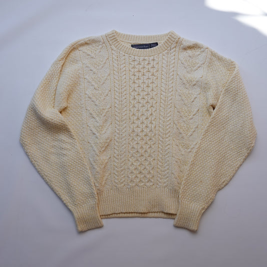 Vintage USA Made Aran Knit - Size S