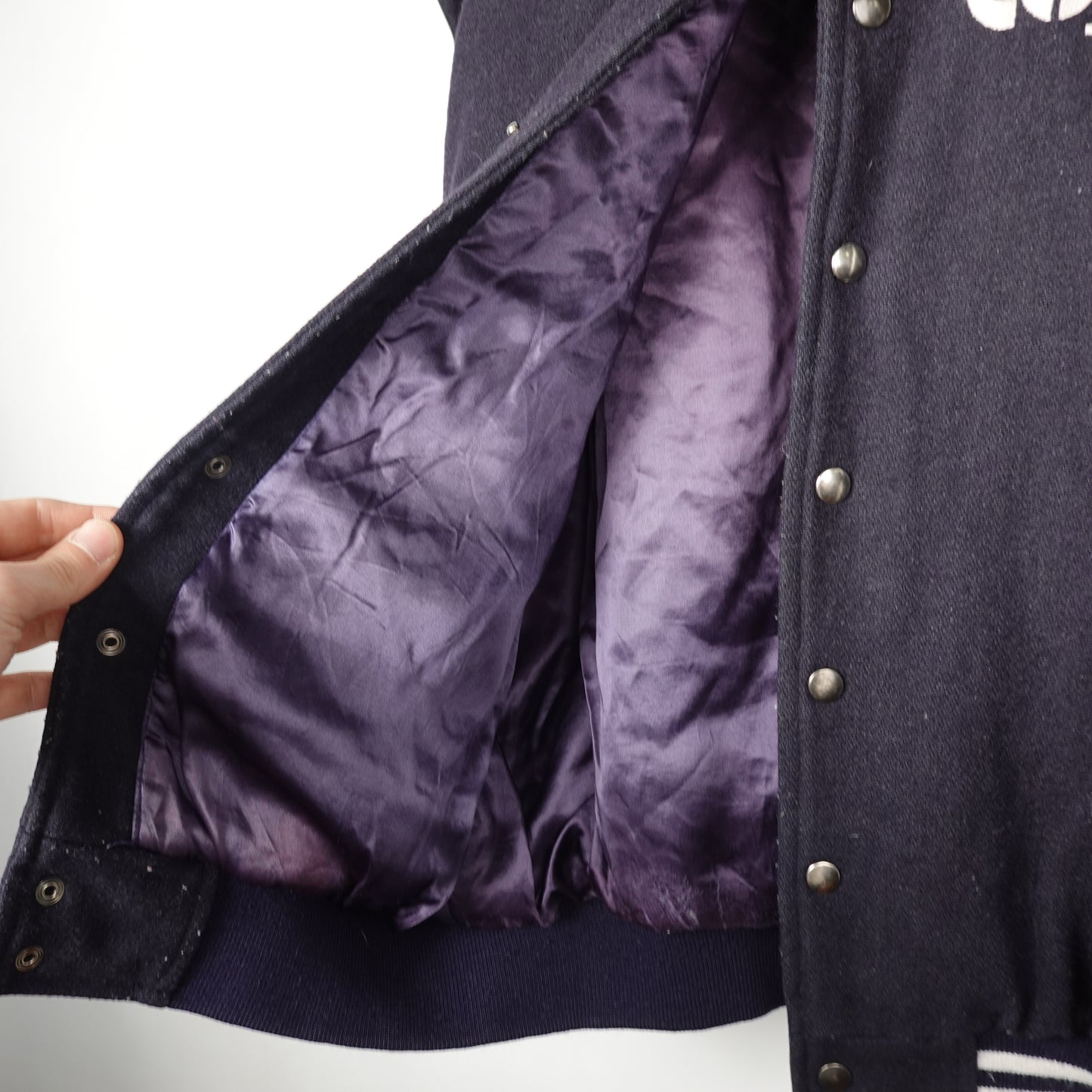 Vintage Asics Team Wool Varsity Jacket - Size L