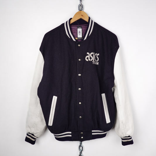 Vintage Asics Team Wool Varsity Jacket - Size L