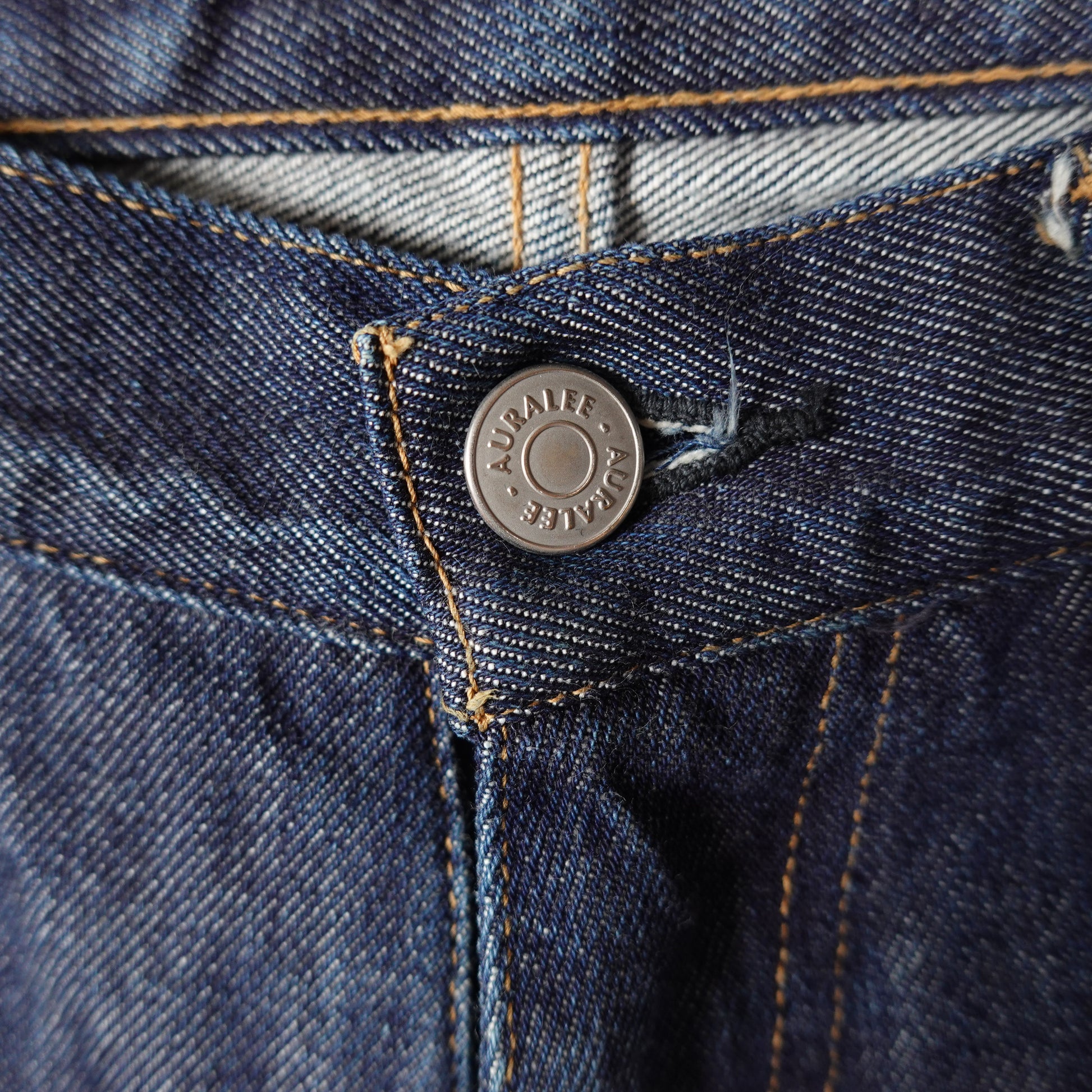 Auralee Selvedge Pants - Size 32 Front Button Detail Photo