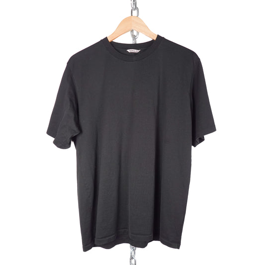 Auralee Black Cotton Tee - Size L