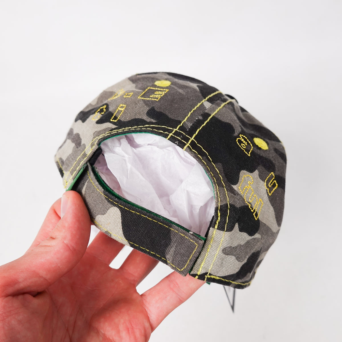 B.eautiful White Camo Hat