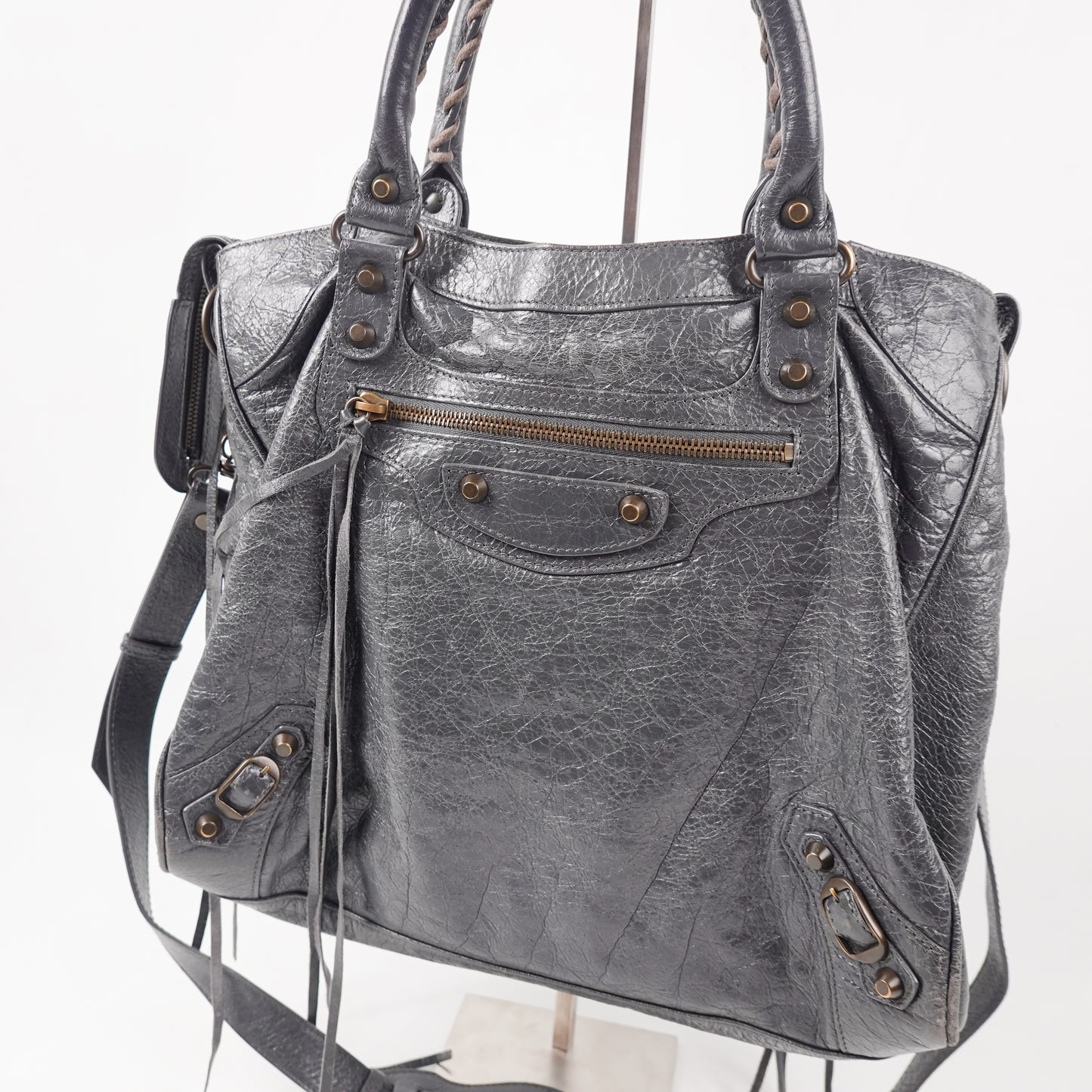 Balenciaga Classic City Bag – Grey Agneau Leather