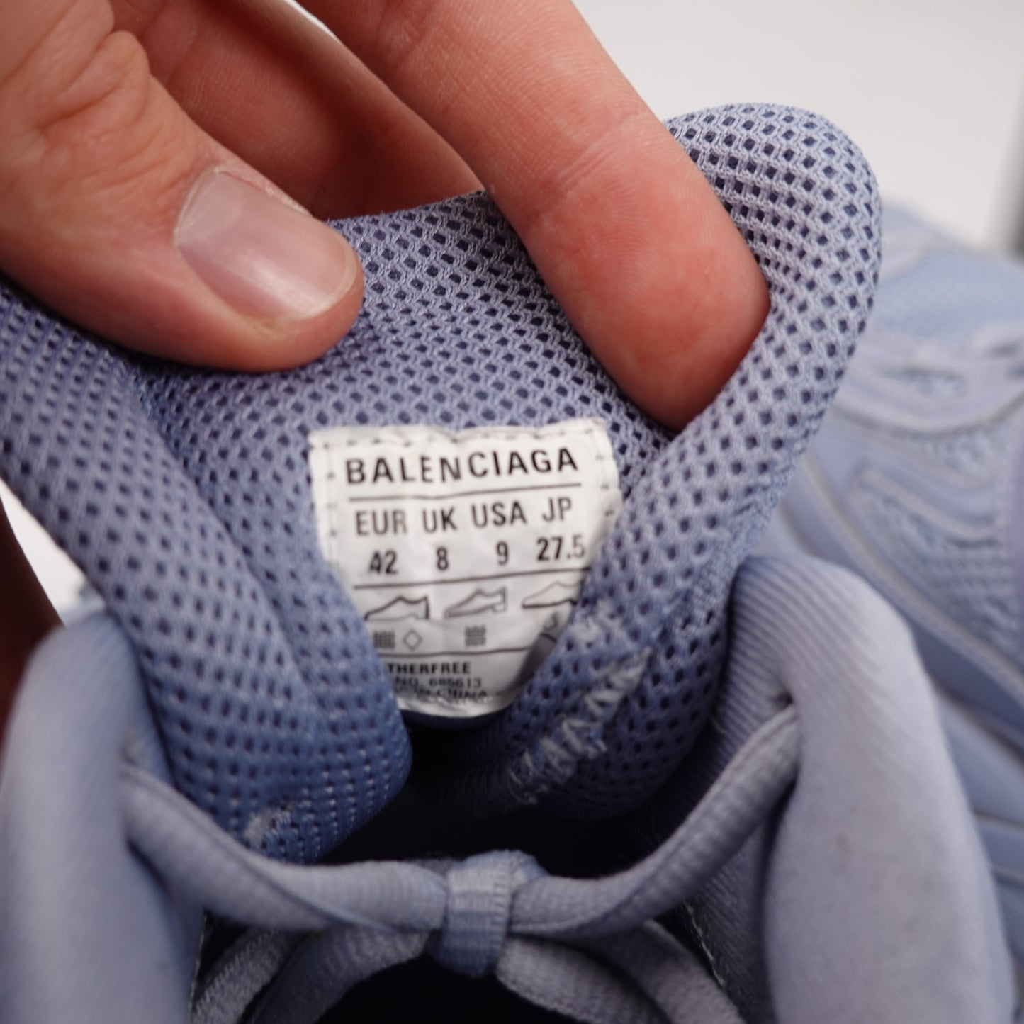 Balenciaga Bouncer Shoe Powder Blue - Size 9