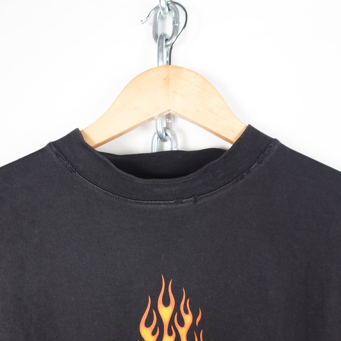Balenciaga Flaming Unity Distressed Tee - Size XL
