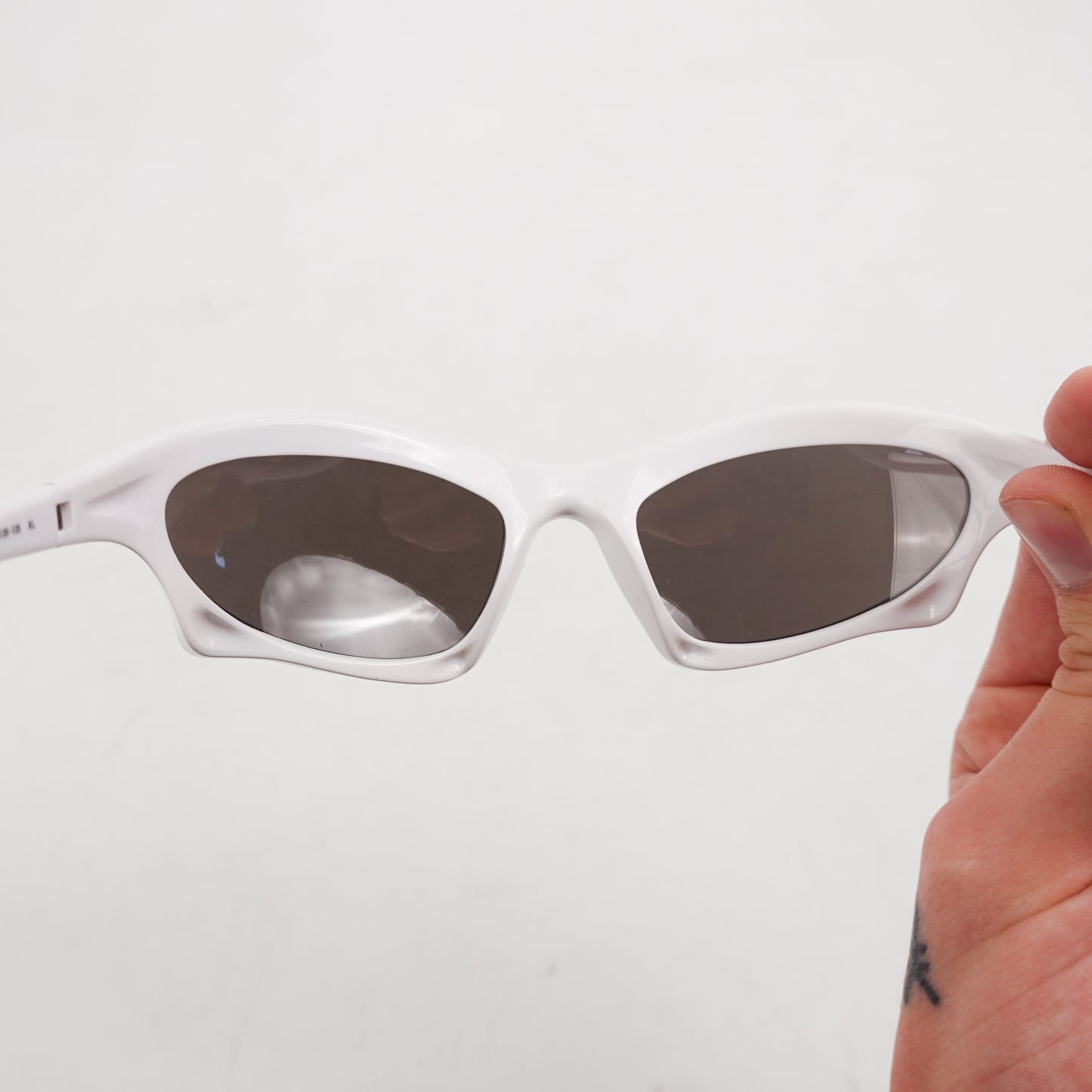 Balenciaga White Bat Sunglasses