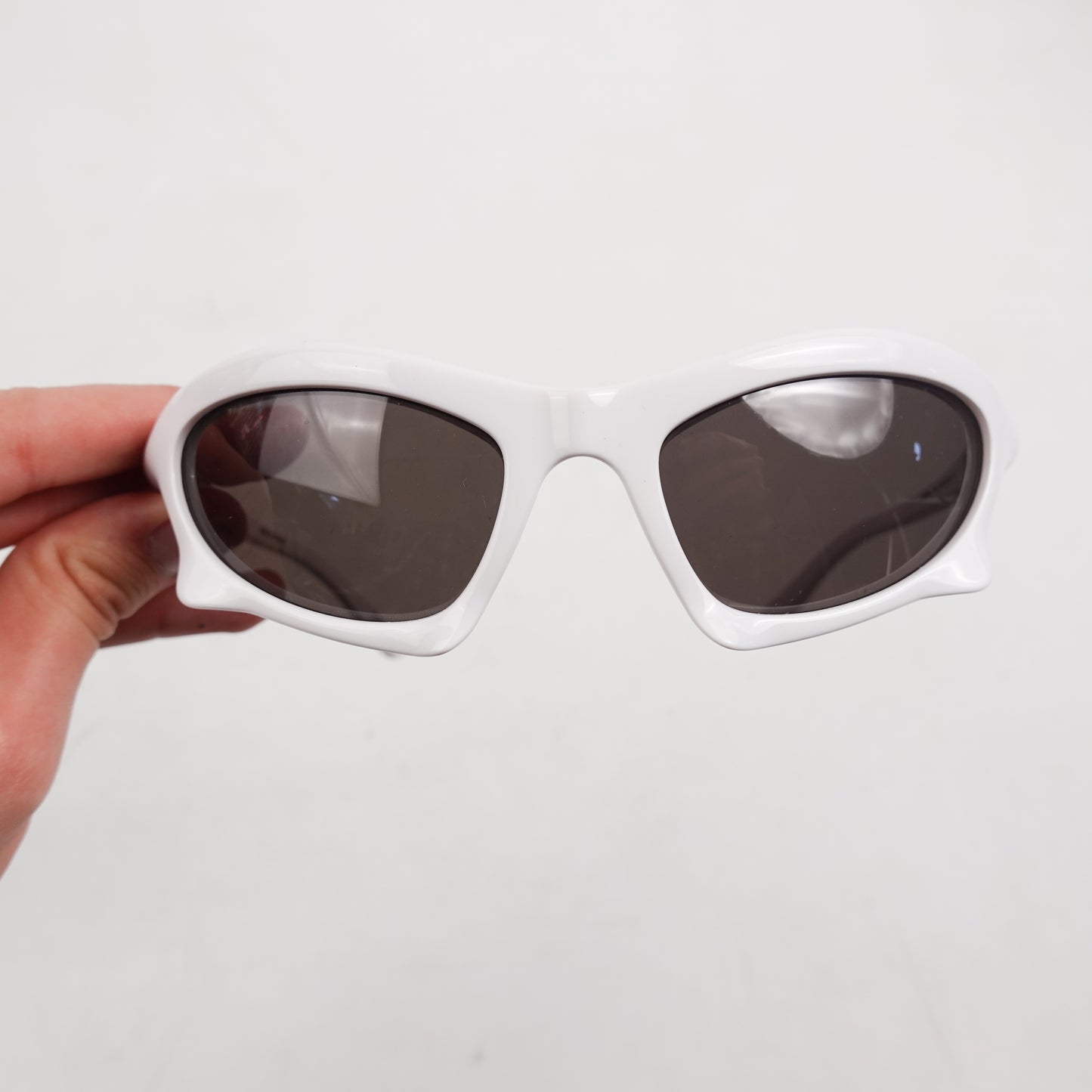 Balenciaga White Bat Sunglasses