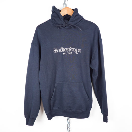2019 Balenciaga Embroidered Hoodie Black - Size S
