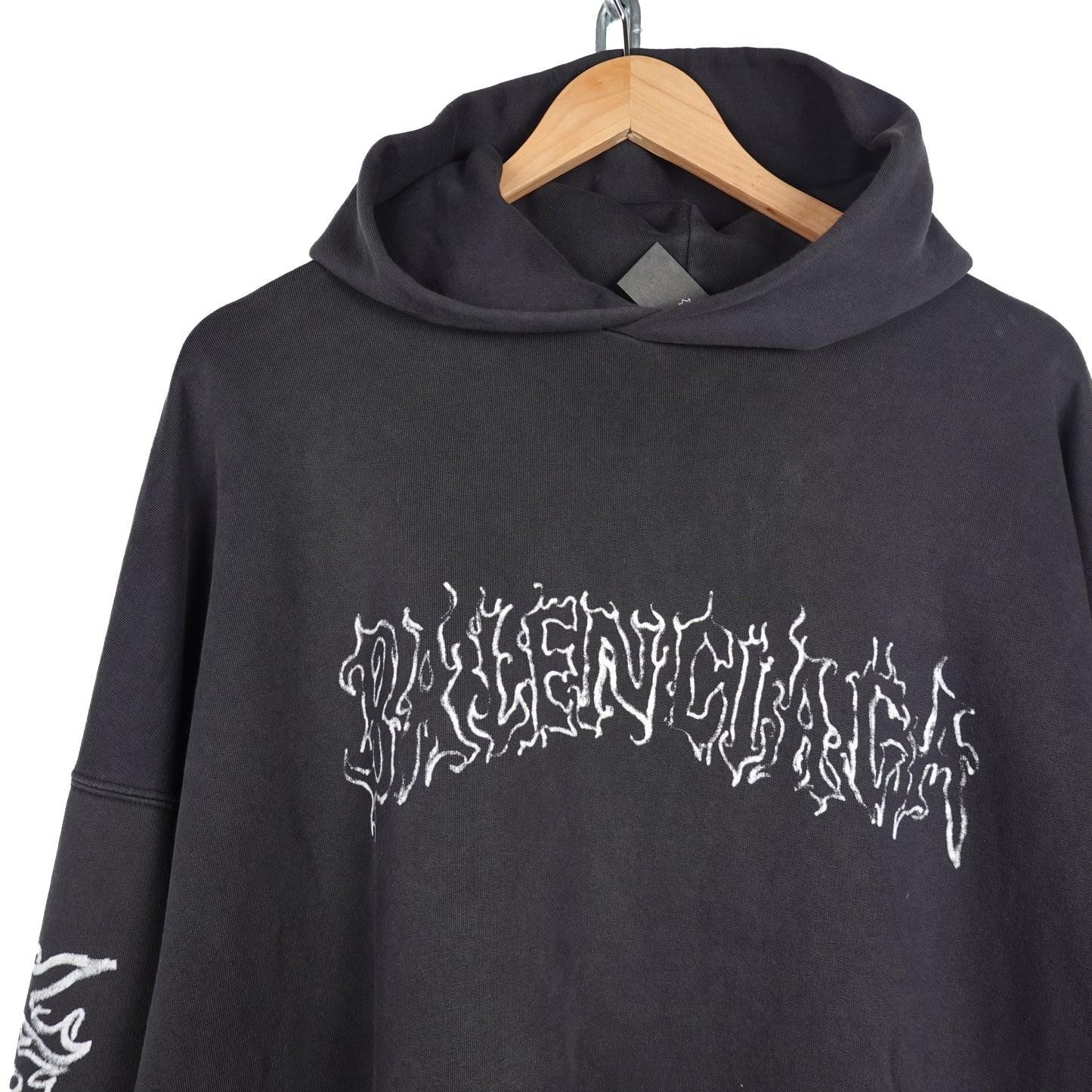Balenciaga Metal Oversized Hoodie - Size XL