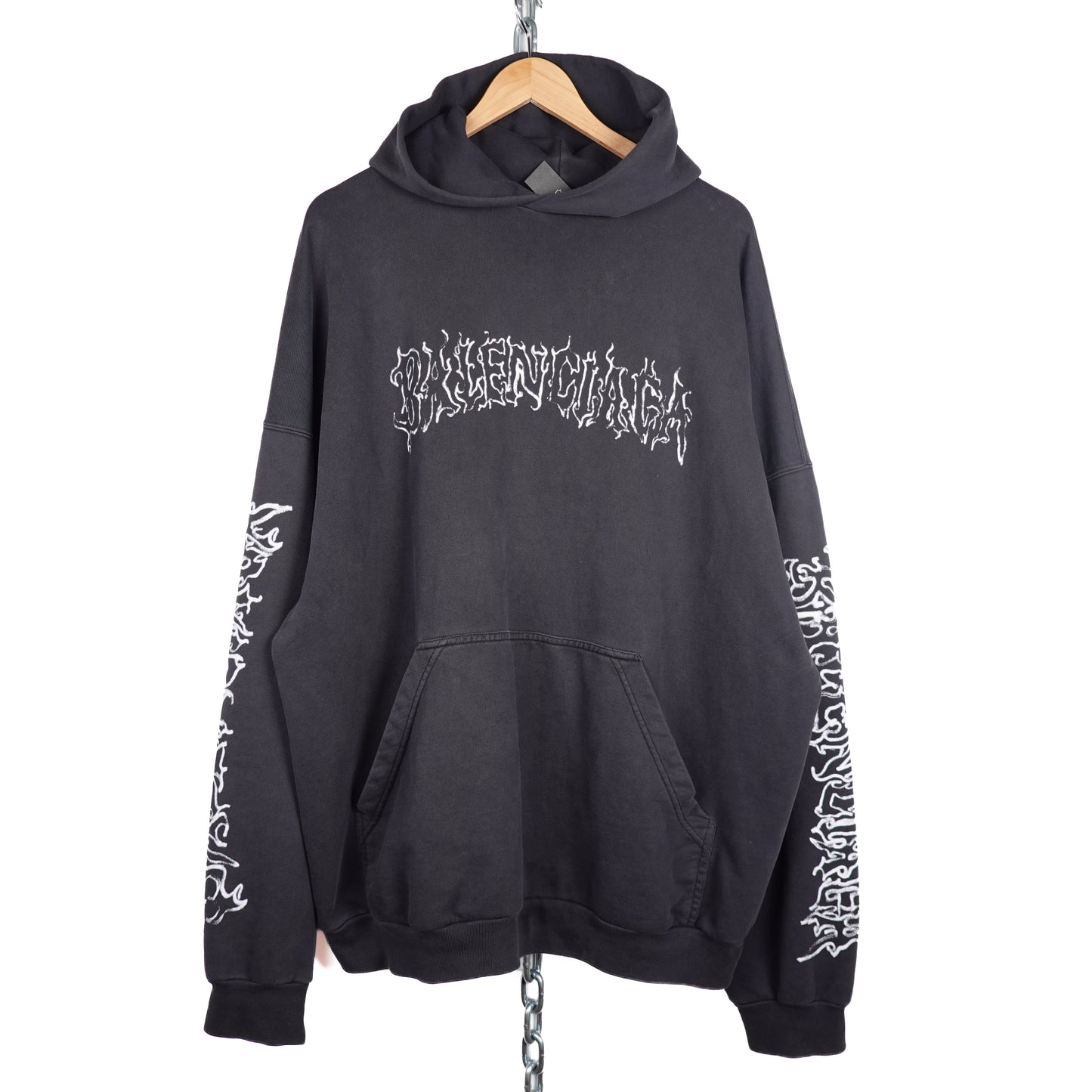 Balenciaga Metal Oversized Hoodie - Size XL