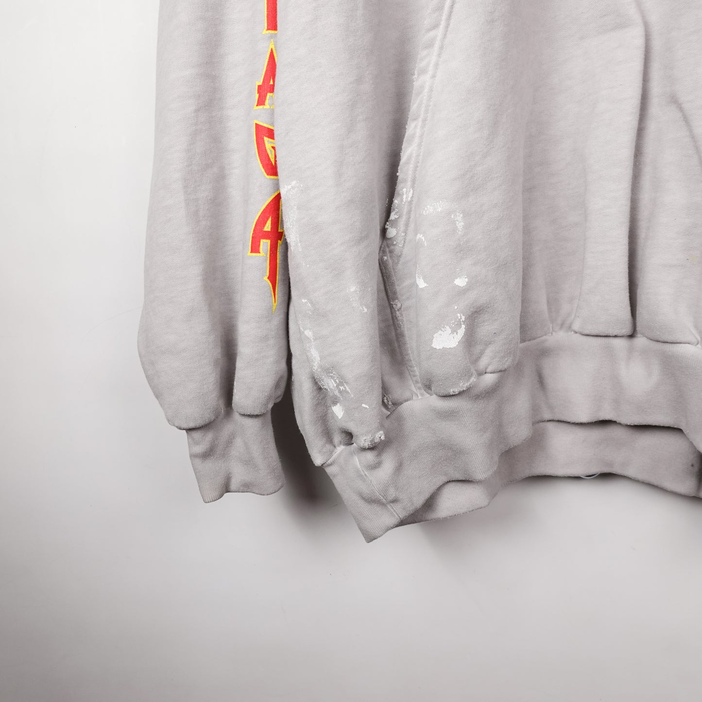 Balenciaga Metal Logo Distressed Oversized Hoodie - Size 1