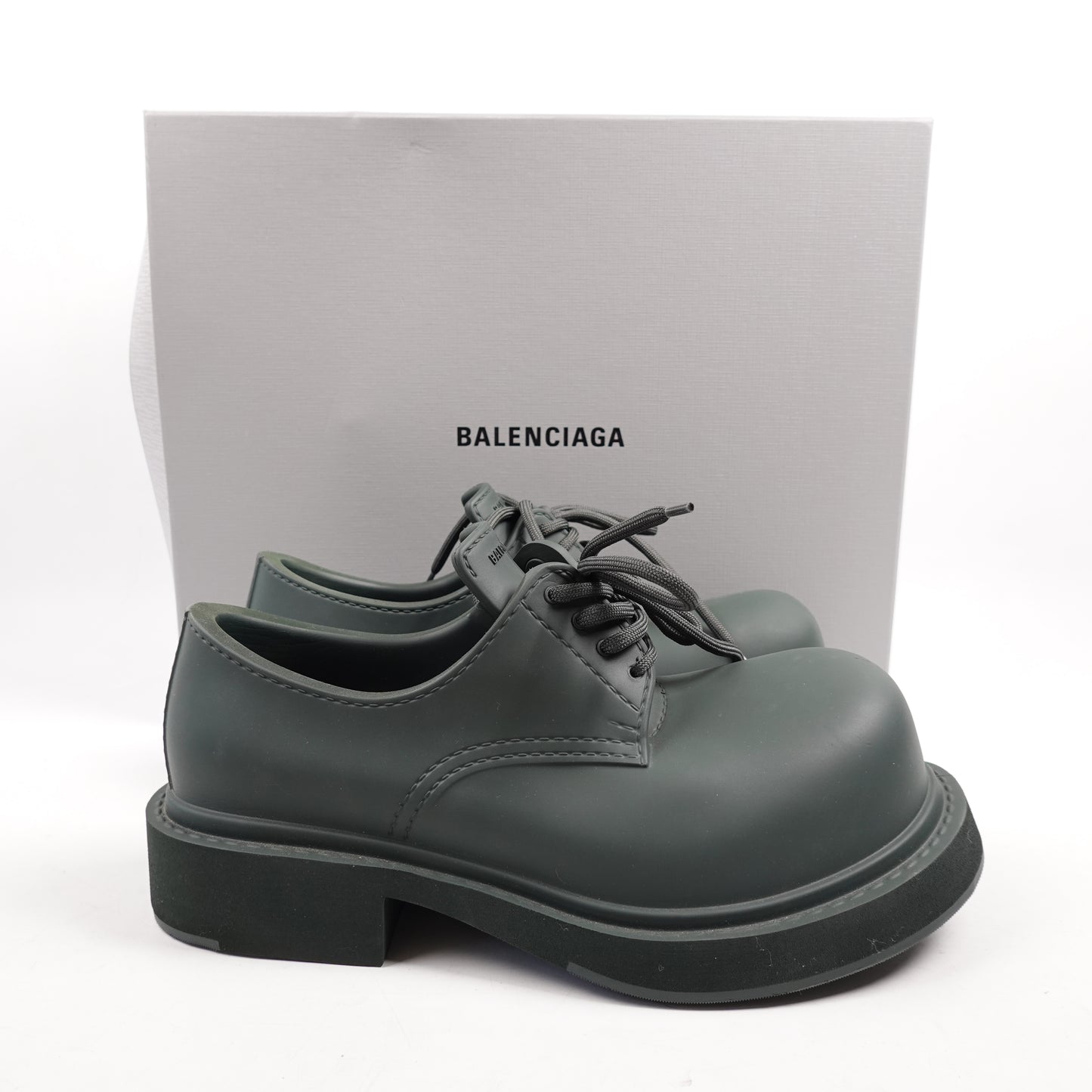 Balenciaga Steroid Derby Boot Dark Khaki - Size 9.5