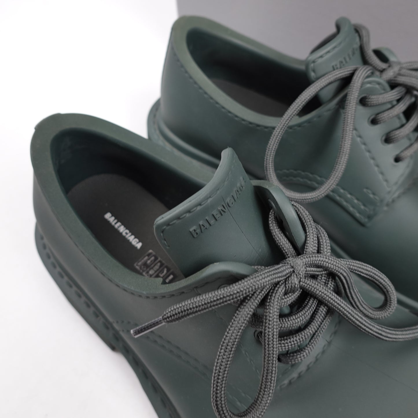 Balenciaga Steroid Derby Boot Dark Khaki - Size 9.5