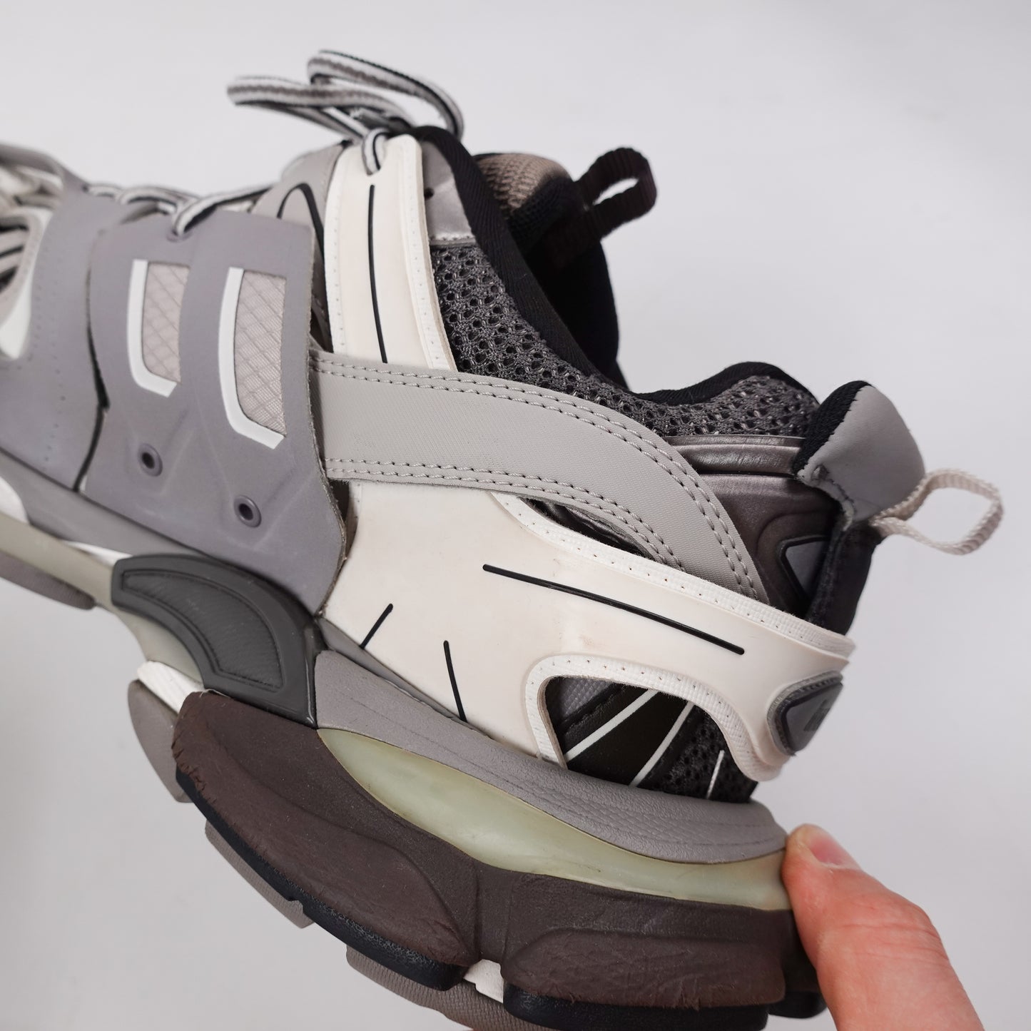 Balenciaga Track Grey/White - Size 12