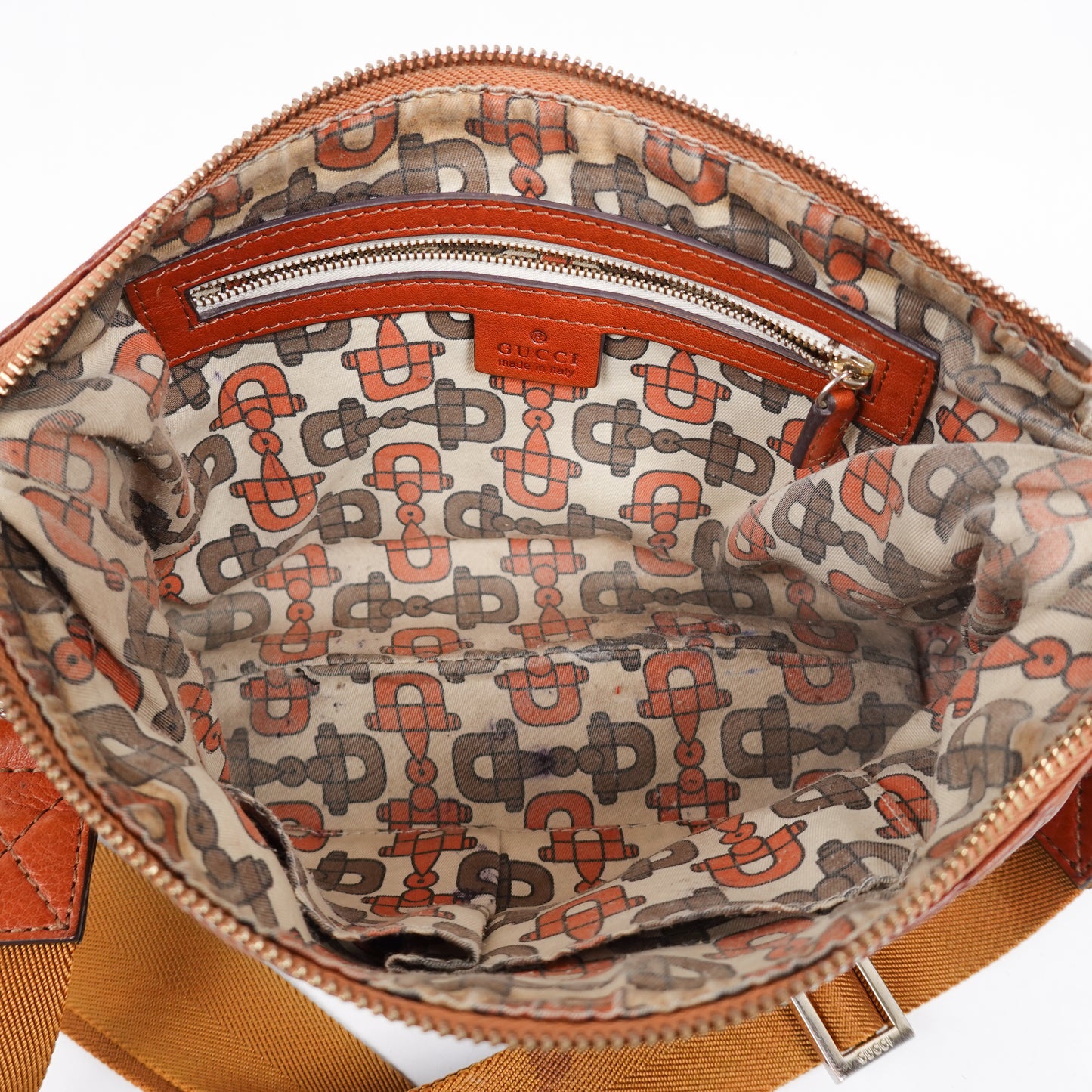 Gucci Y2K Bronze Sima Leather Side Bag