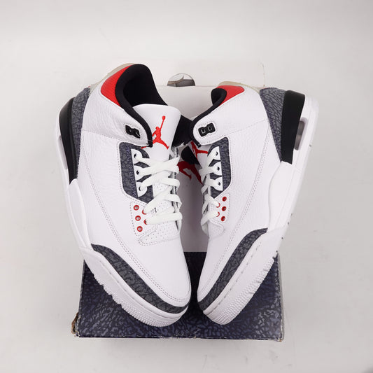 2020 Jordan 3 SE Fire Red Denim - Size 9.5