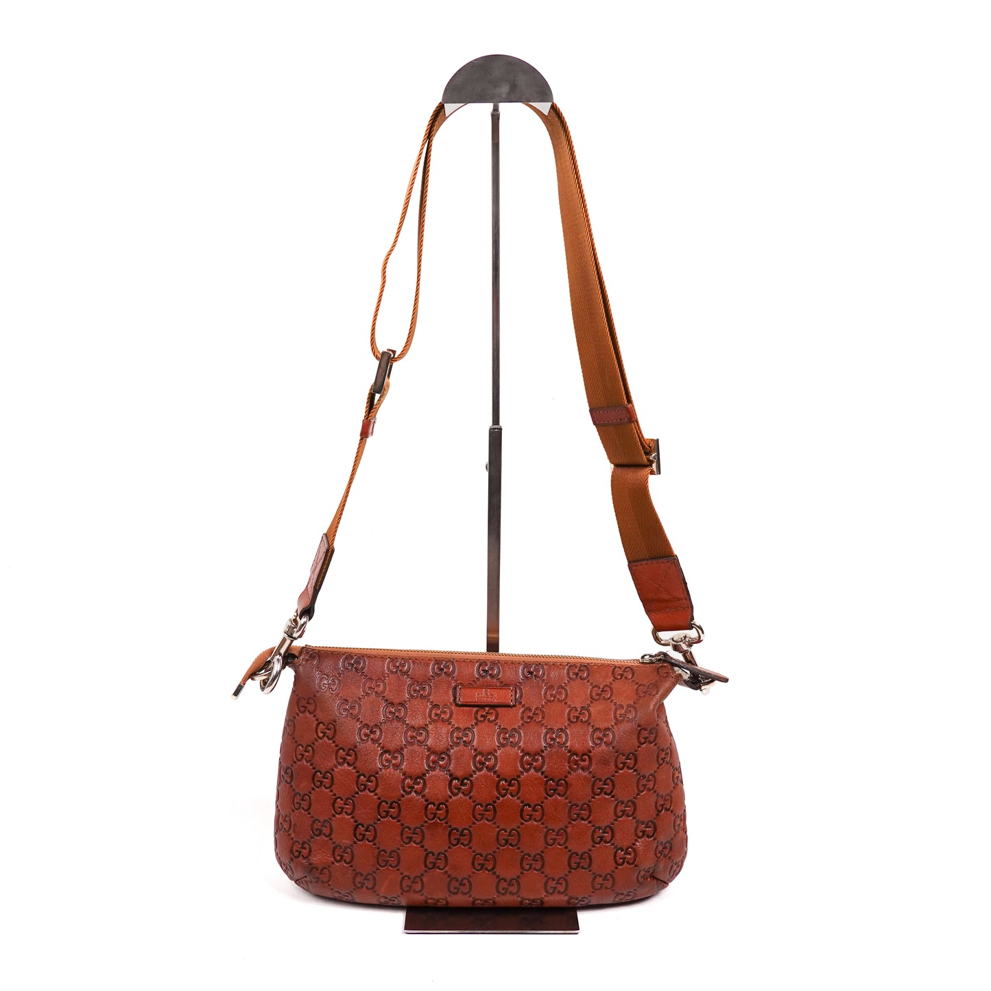 Gucci Y2K Bronze Sima Leather Side Bag