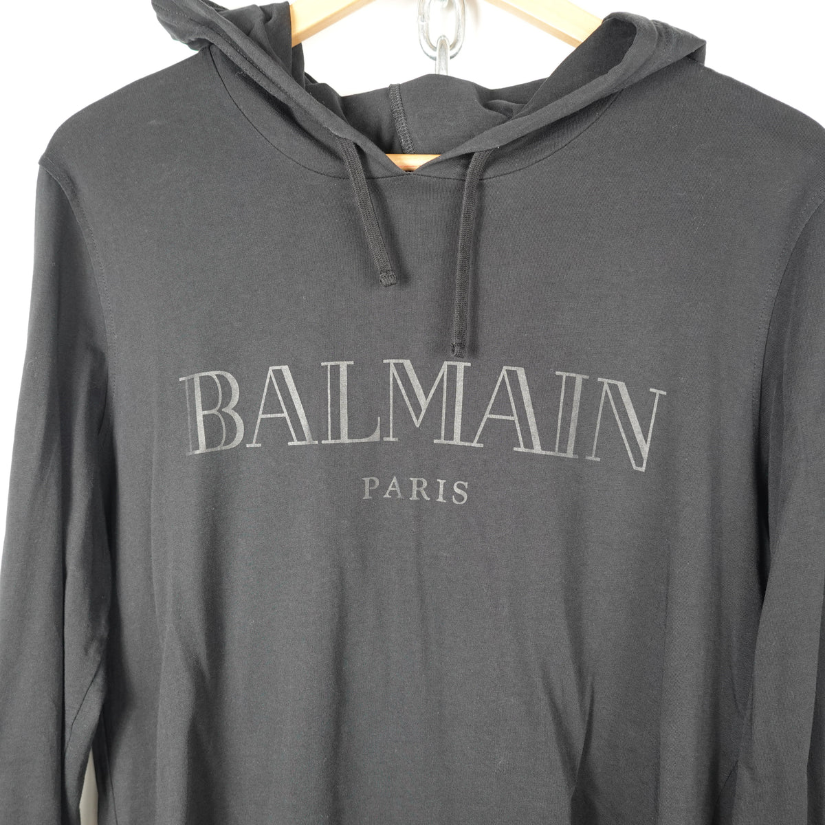Balmain Hooded Long Sleeve - Size L