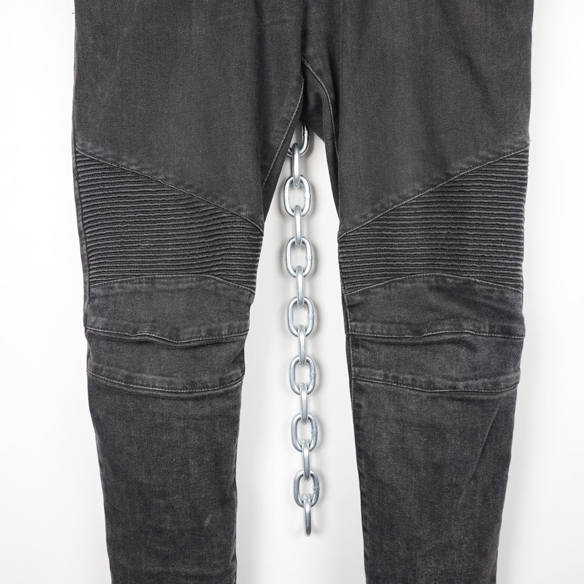 Balmain Biker Denim Slim Pant - Size 32