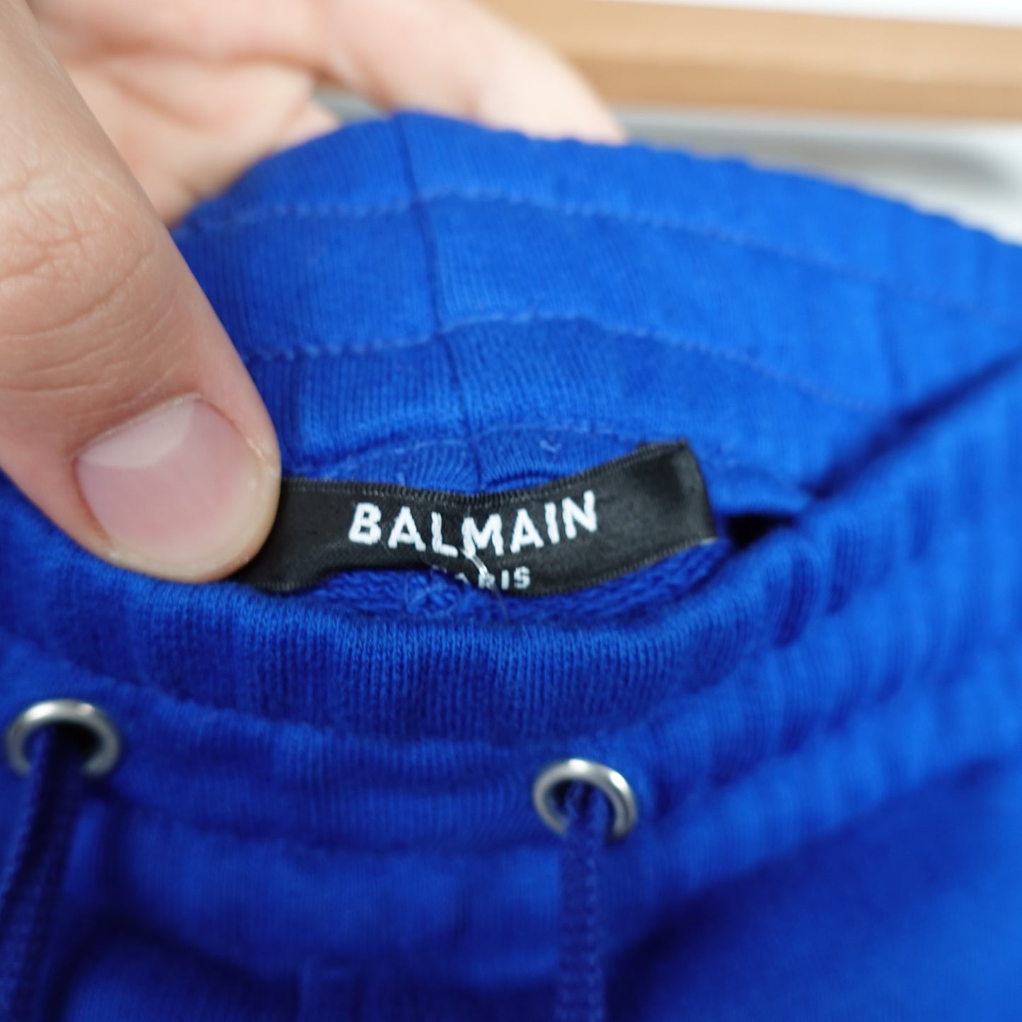Balmain Blue Biker Jogger Sweatpants - Size XL