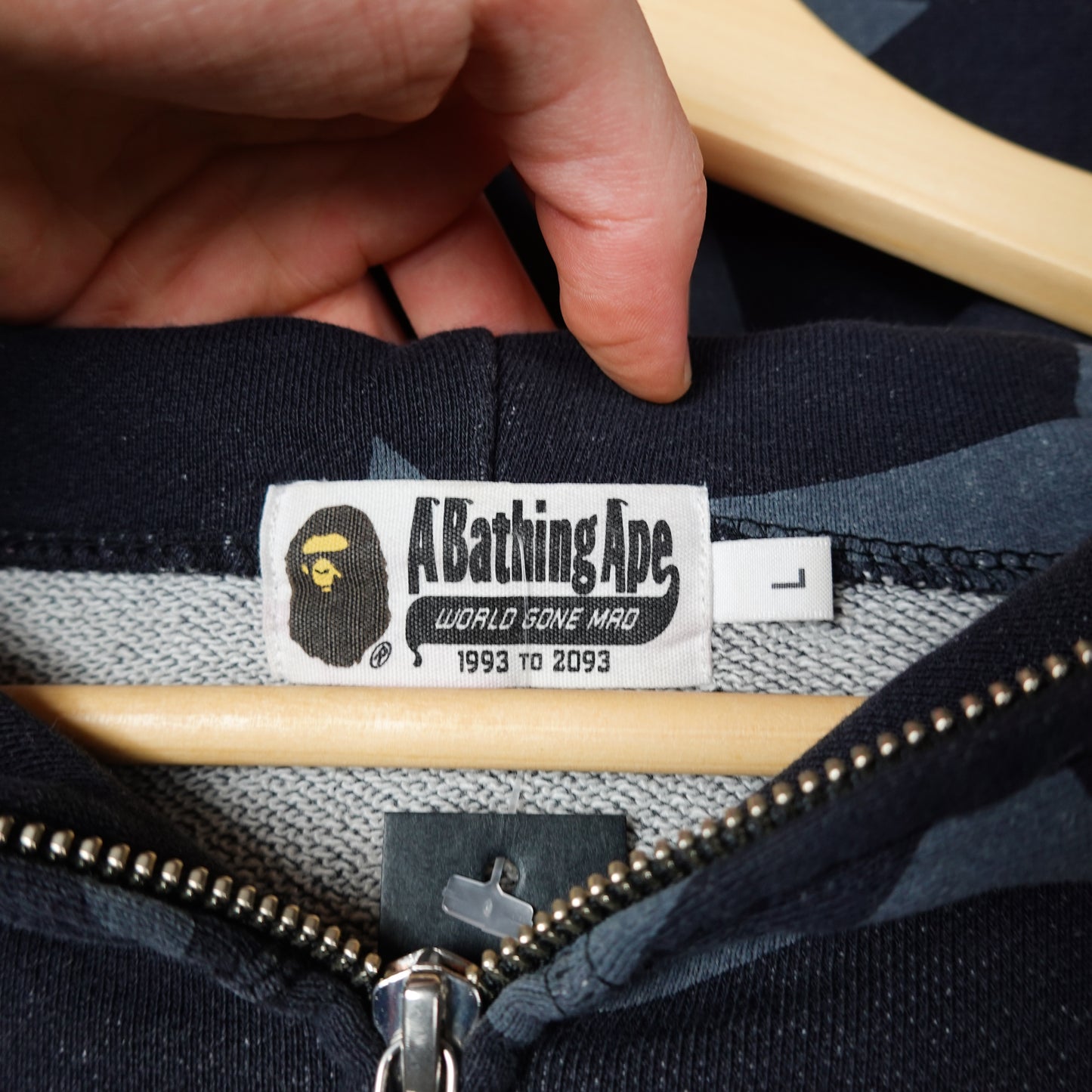 Bape Bapesta Shark Hoodie - Size L