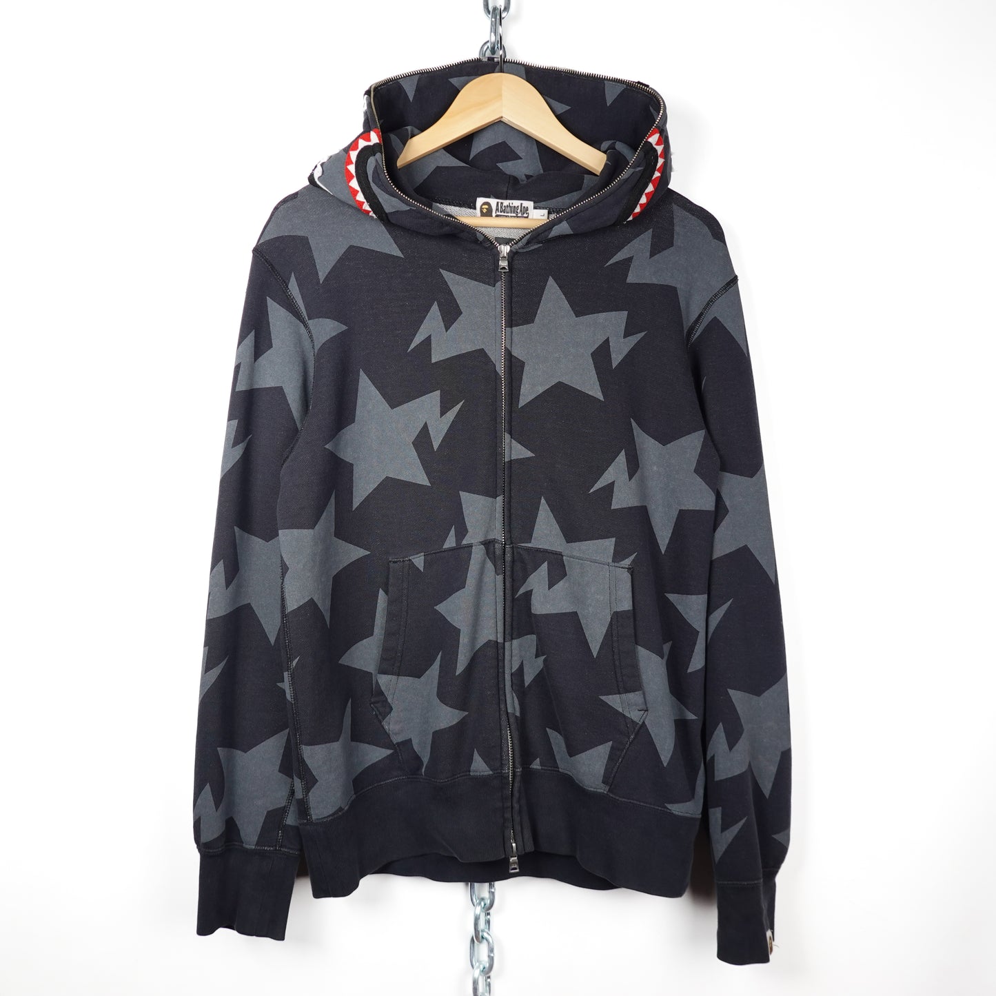 Bape Bapesta Shark Hoodie - Size L