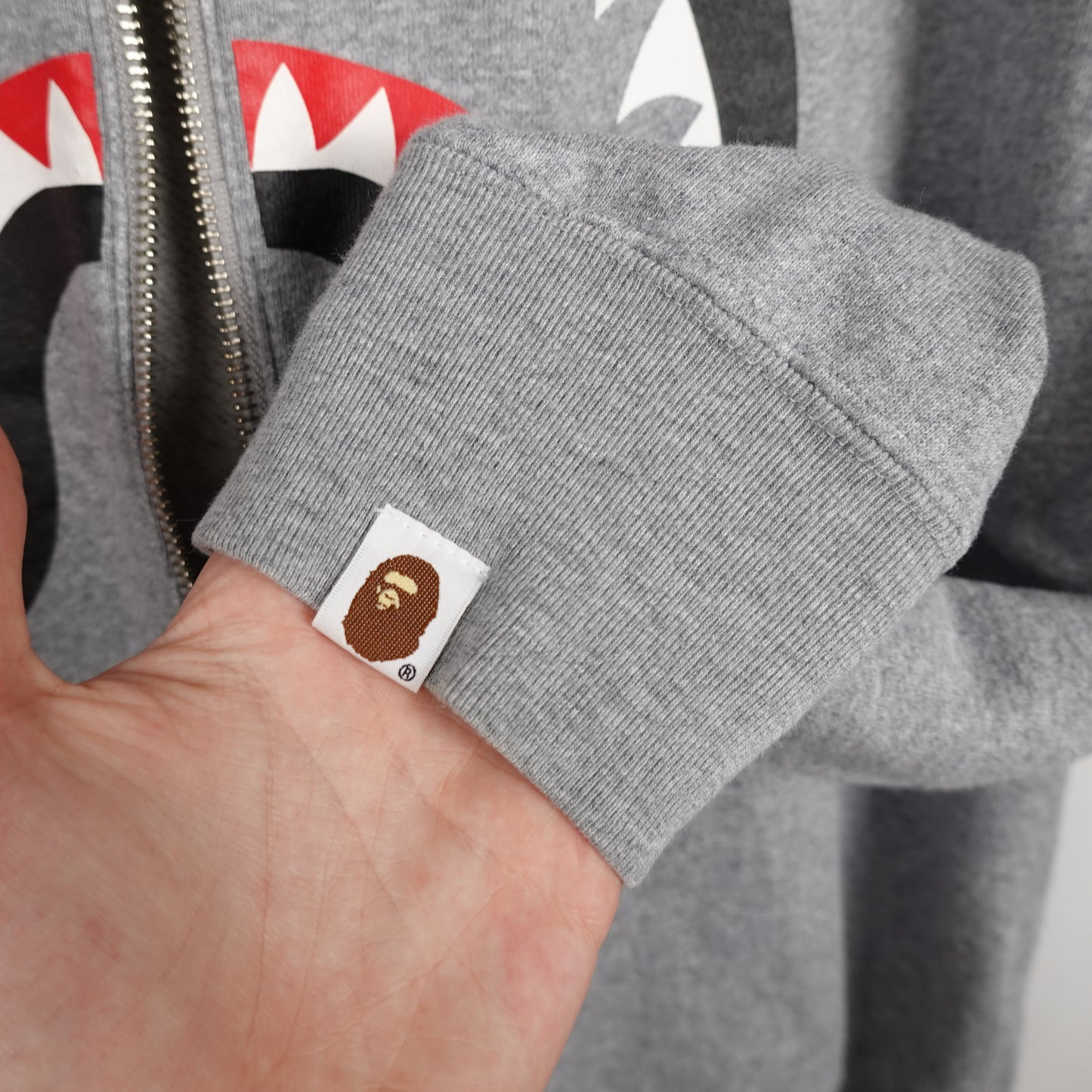 Bape Shark Zipper Crewneck - Size XL