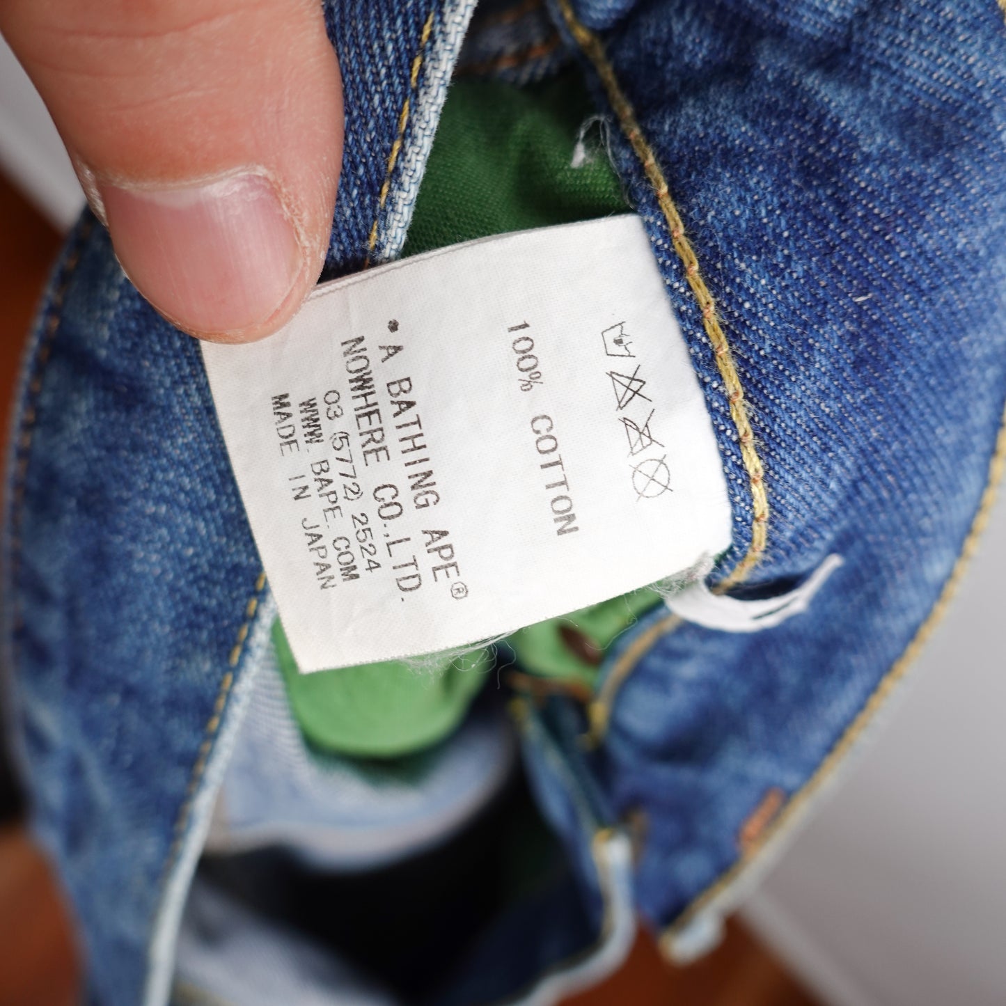 Bape Patched Denim Pants - Size M