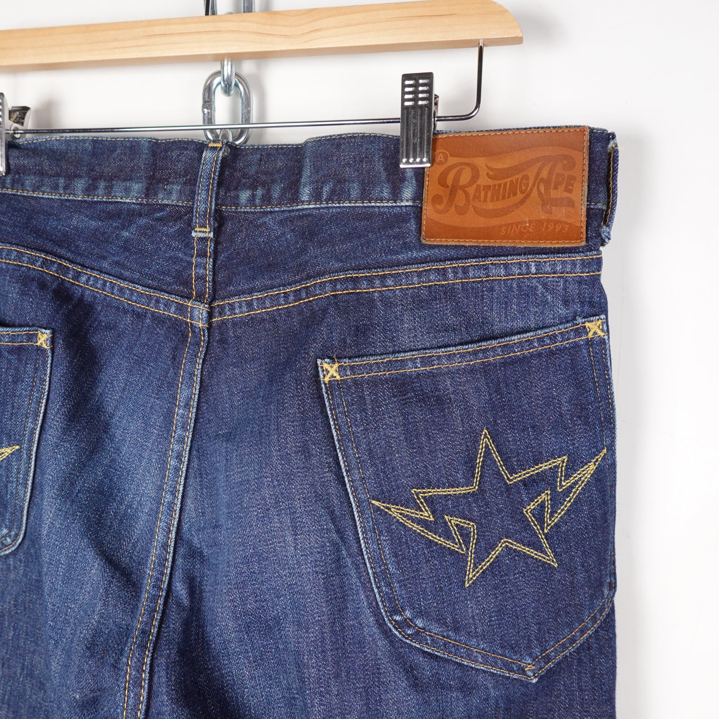 Bape Twinsta Embroidery Denim - Size L