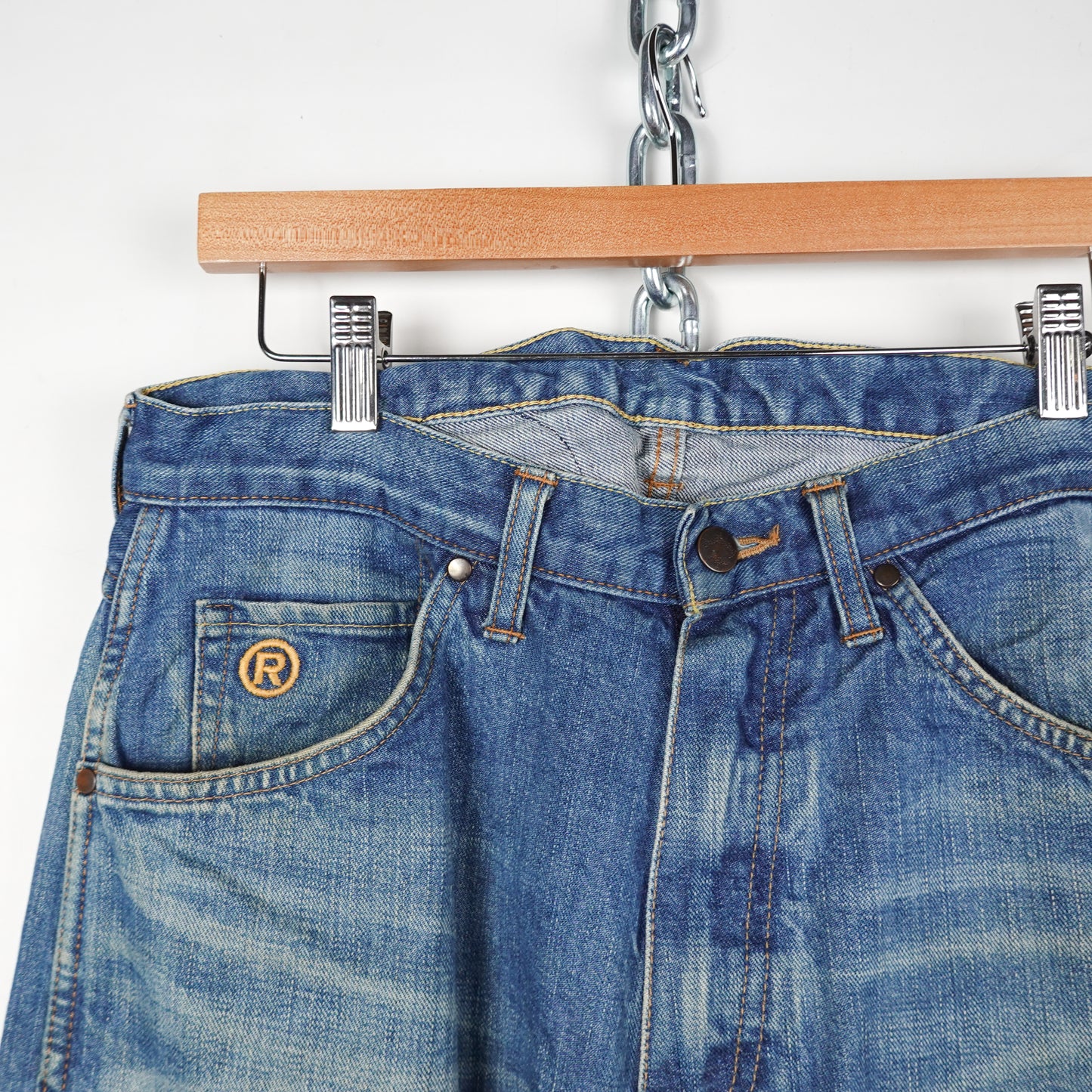 Bape Patched Denim Pants - Size M