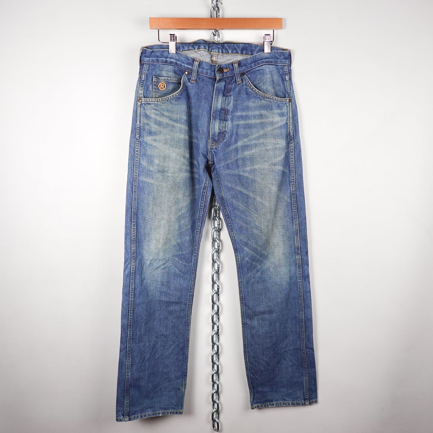 Bape Patched Denim Pants - Size M