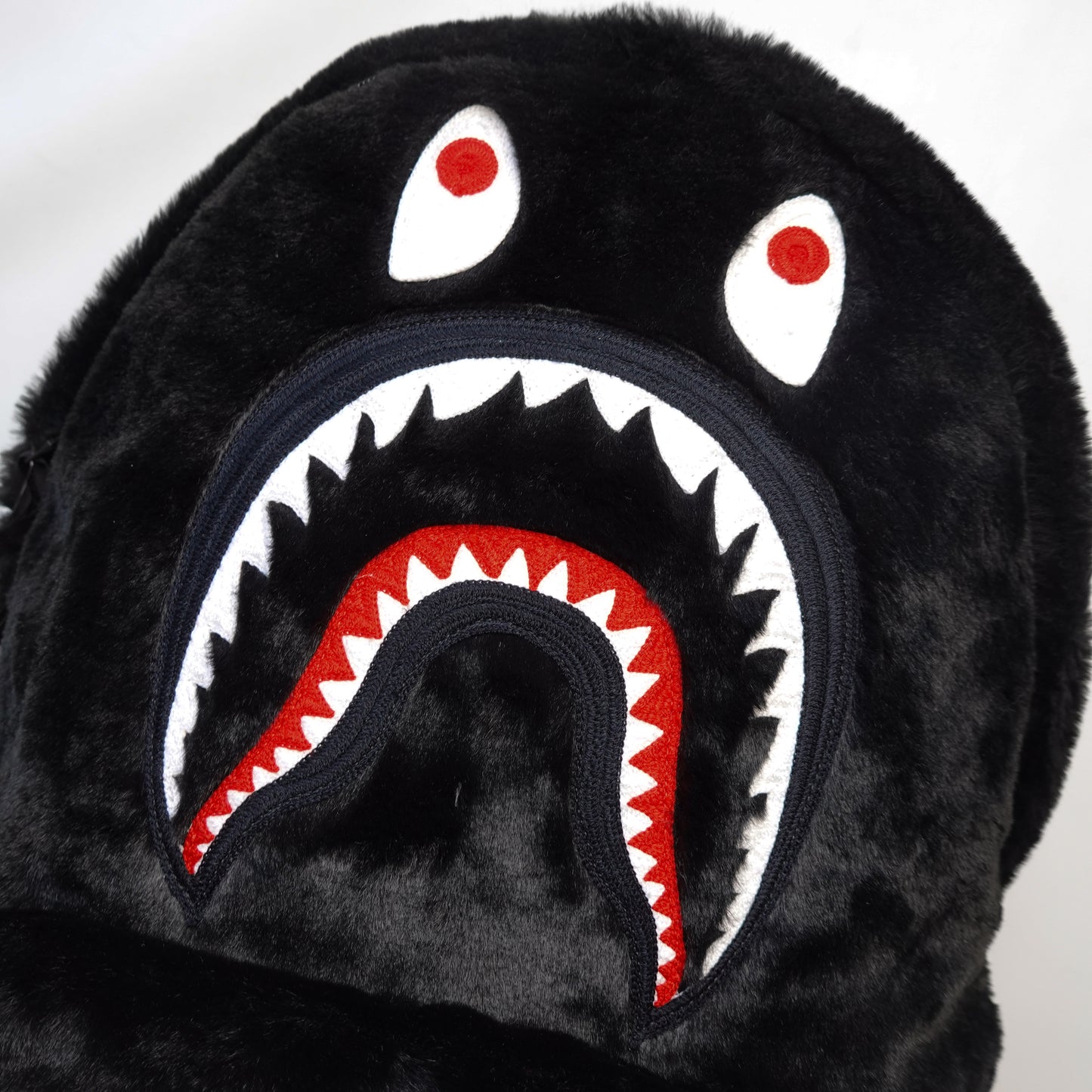 Bape Shark Faux-Fur Backpack