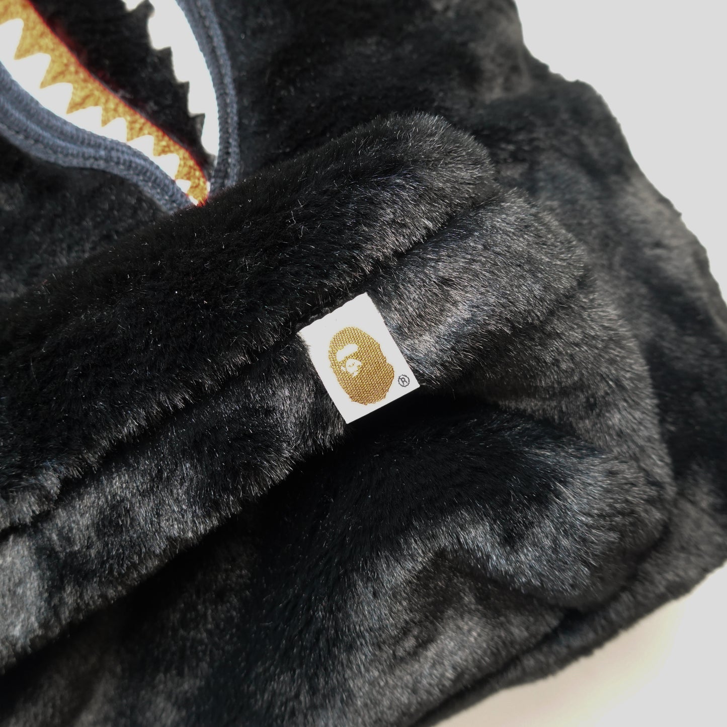 Bape Shark Faux-Fur Backpack