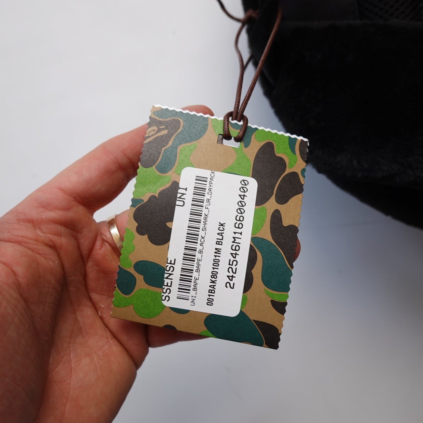 Bape Shark Faux-Fur Backpack