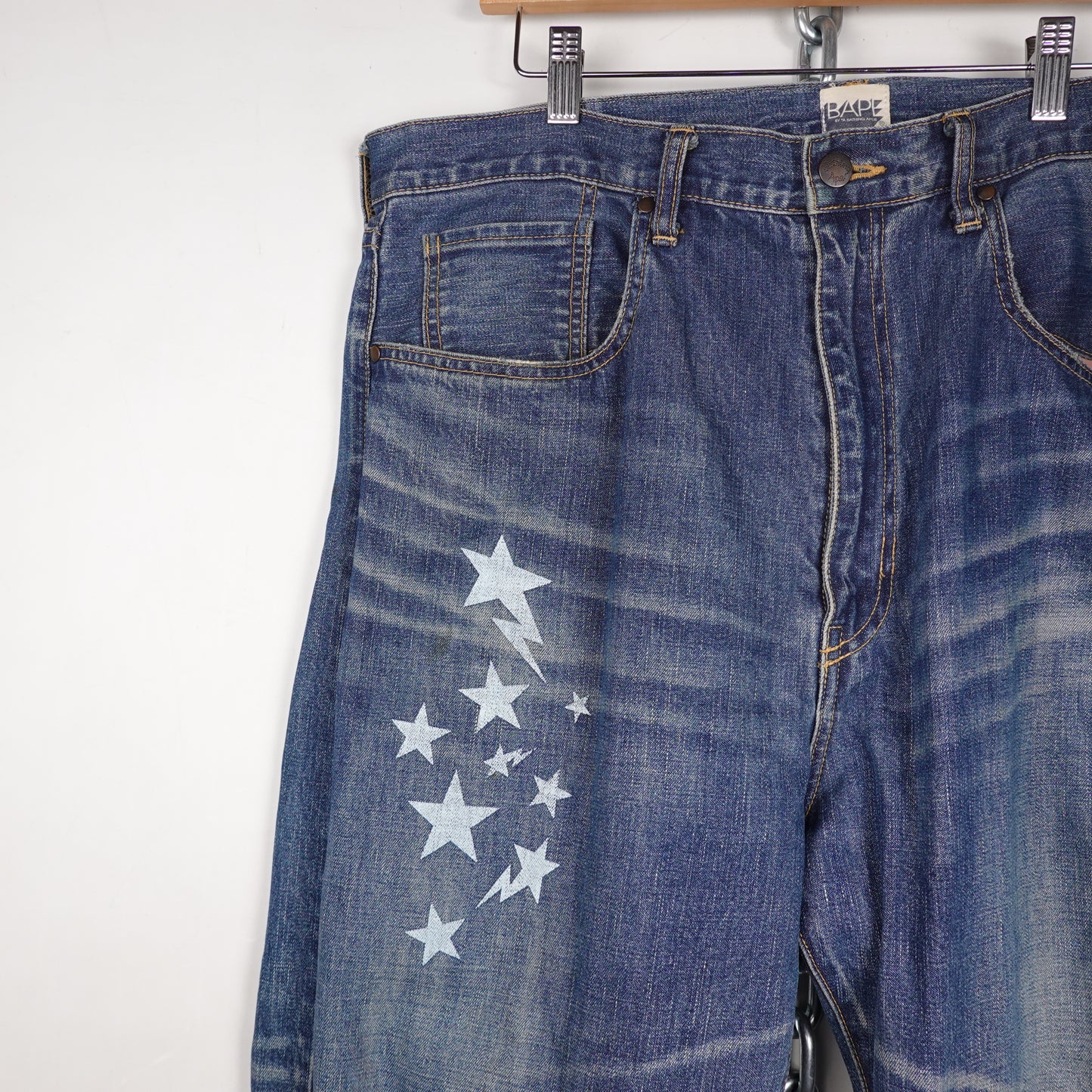 OG Bape Bapesta Jeans - Size 38