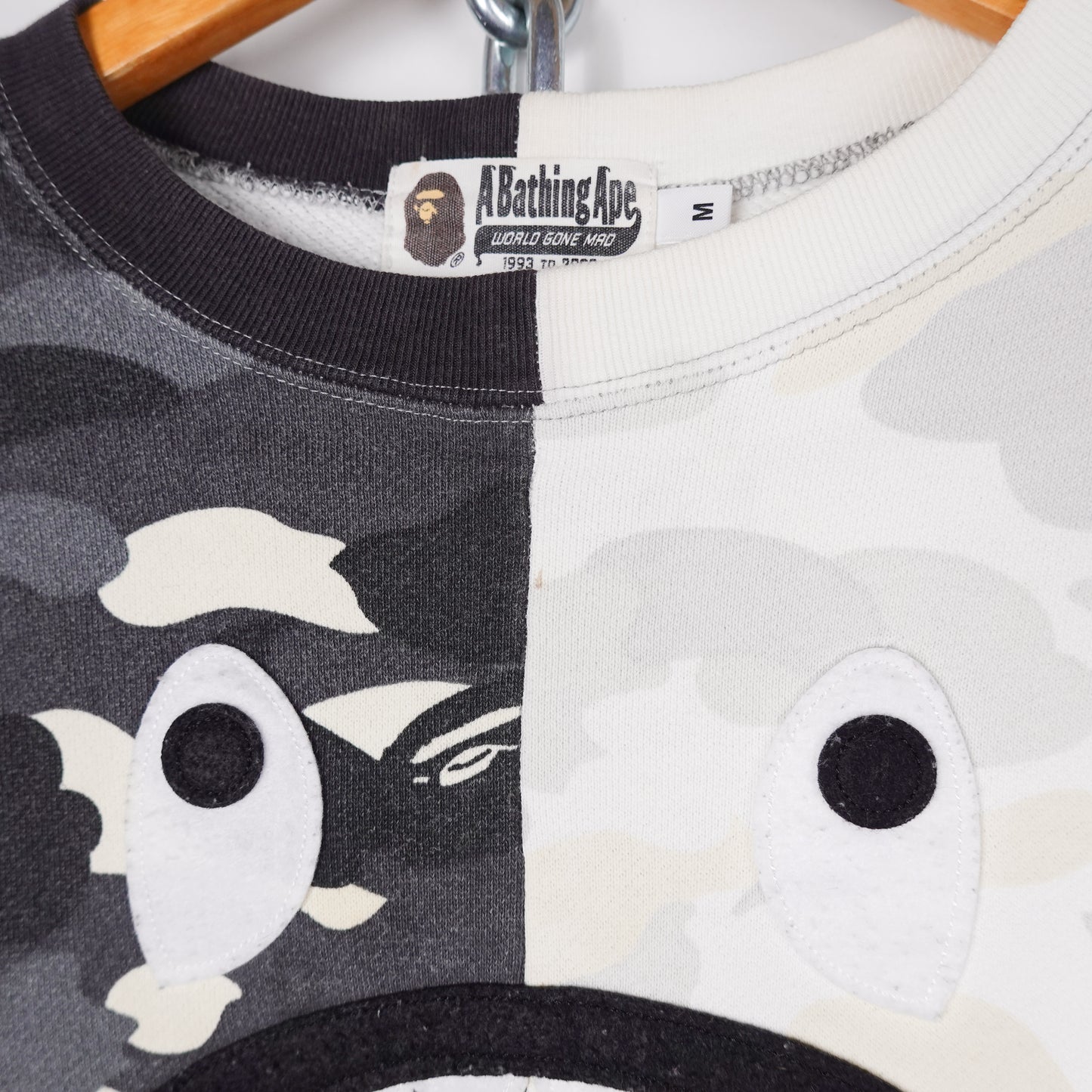 Bape Split Shark Crewneck - Size M