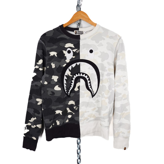 Bape Split Shark Crewneck - Size M