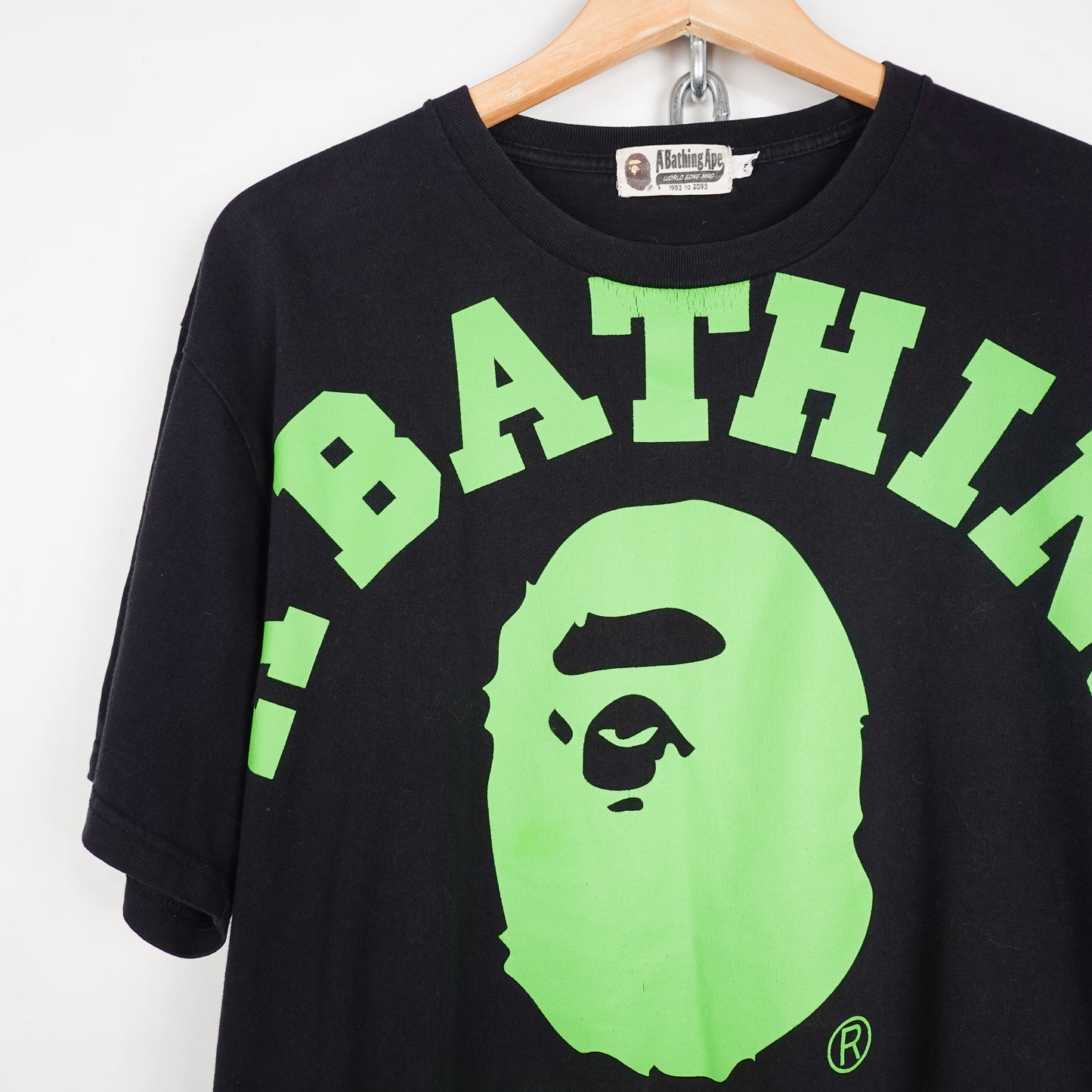 Bape Big Collegiate Logo Tee - Size XL