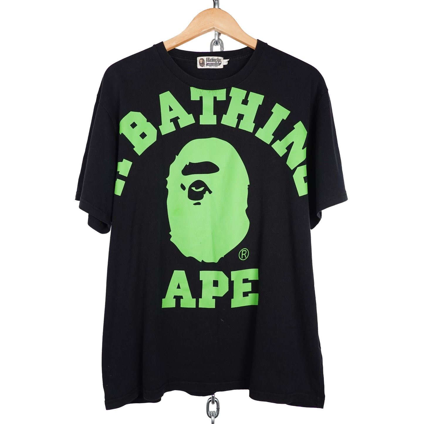 Bape Big Collegiate Logo Tee - Size XL