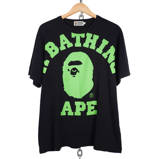 Bape Big Collegiate Logo Tee - Size XL