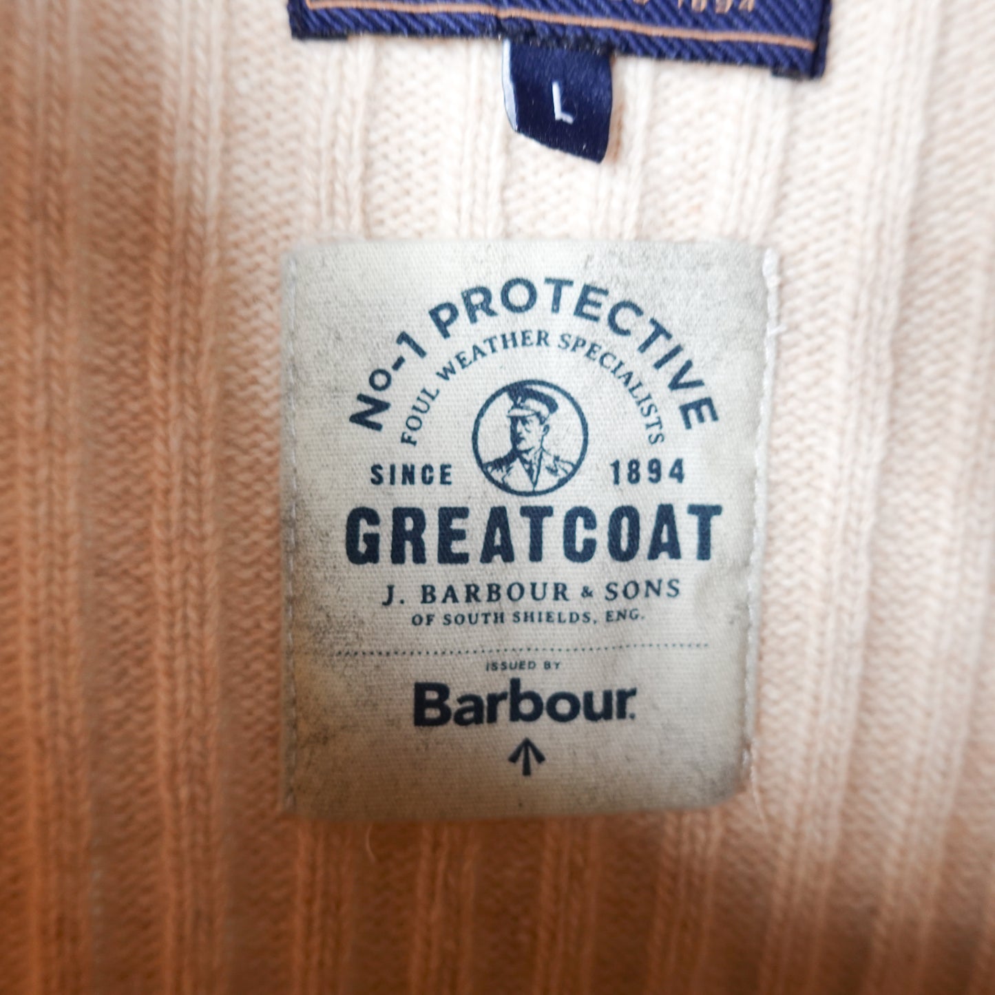 Barbour Wool Knit Sweater - Size L