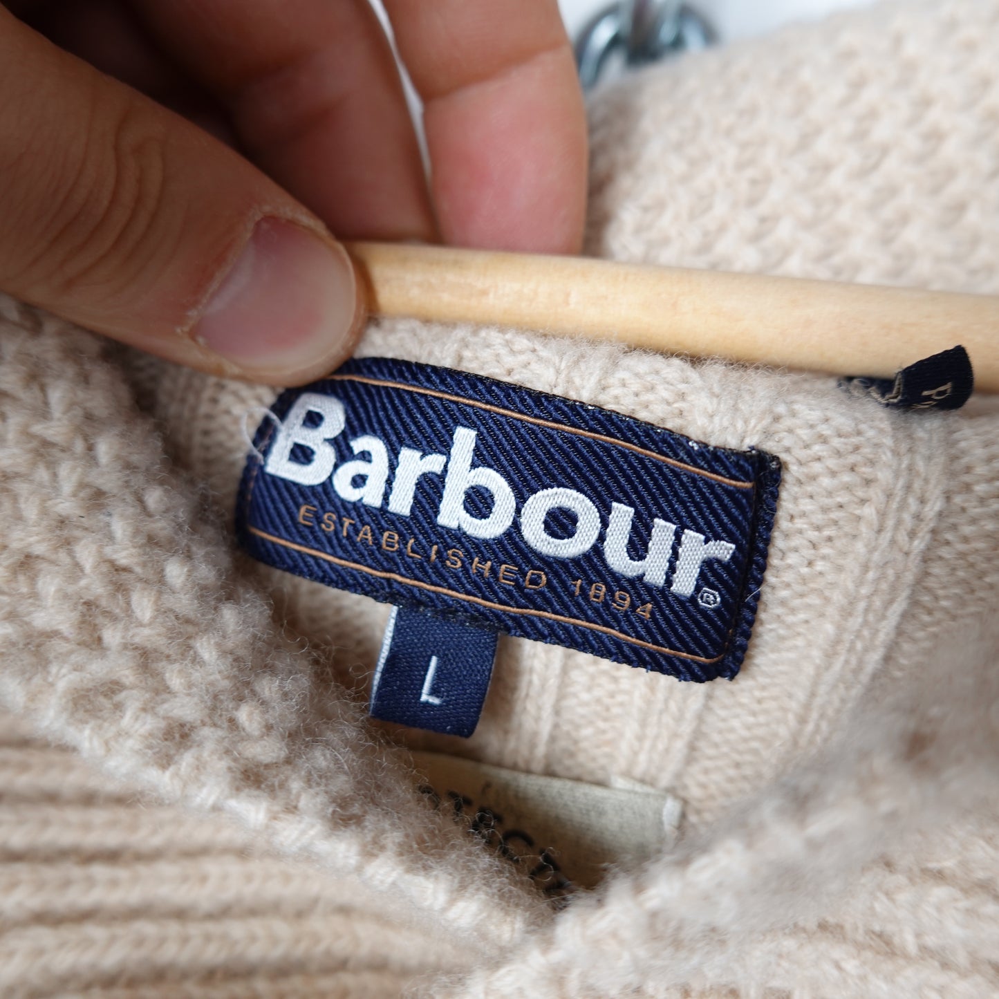 Barbour Wool Knit Sweater - Size L