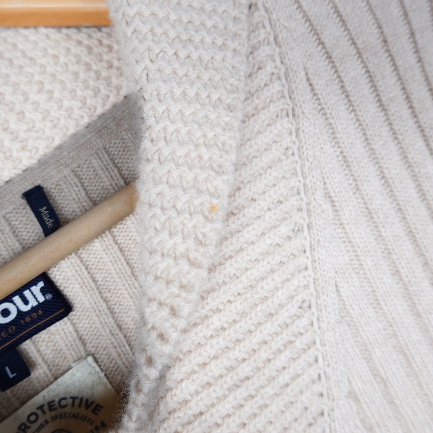 Barbour Wool Knit Sweater - Size L