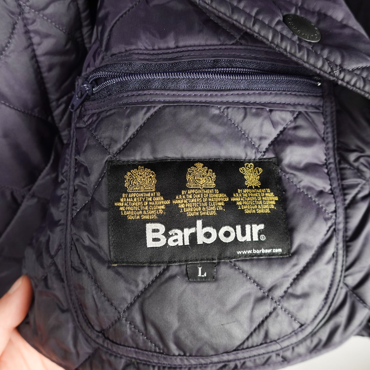 Barbour Quilted Hunting Coat - Size L