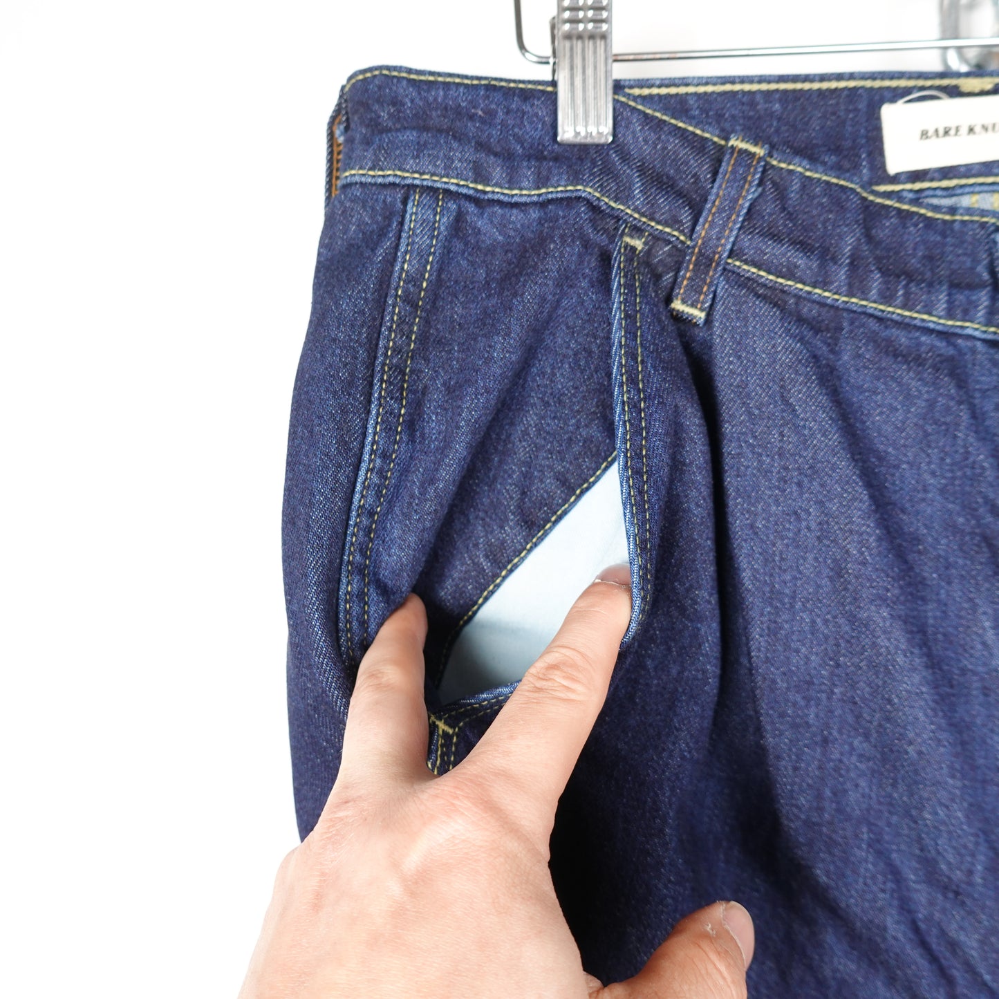 Bare Knuckles Pleated Denim Short - Size 31