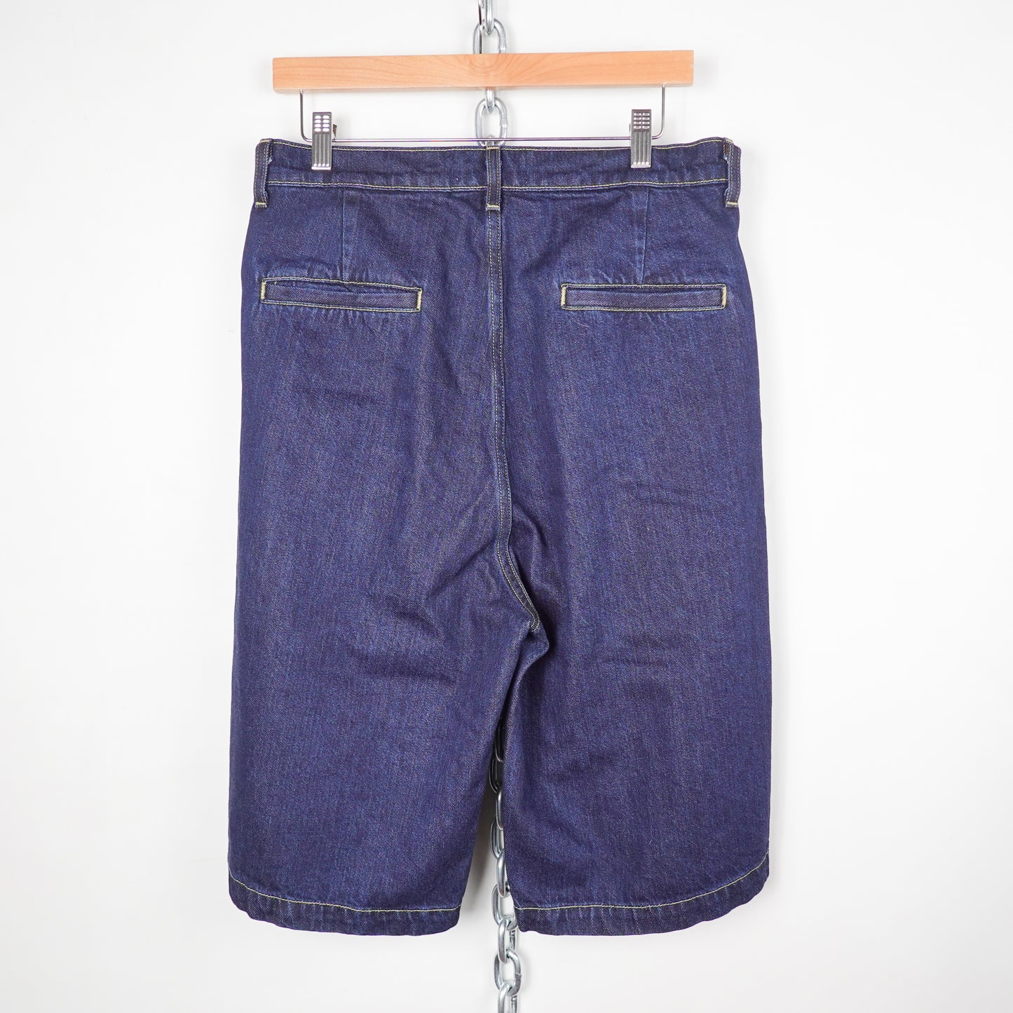 Bare Knuckles Pleated Denim Short - Size 31